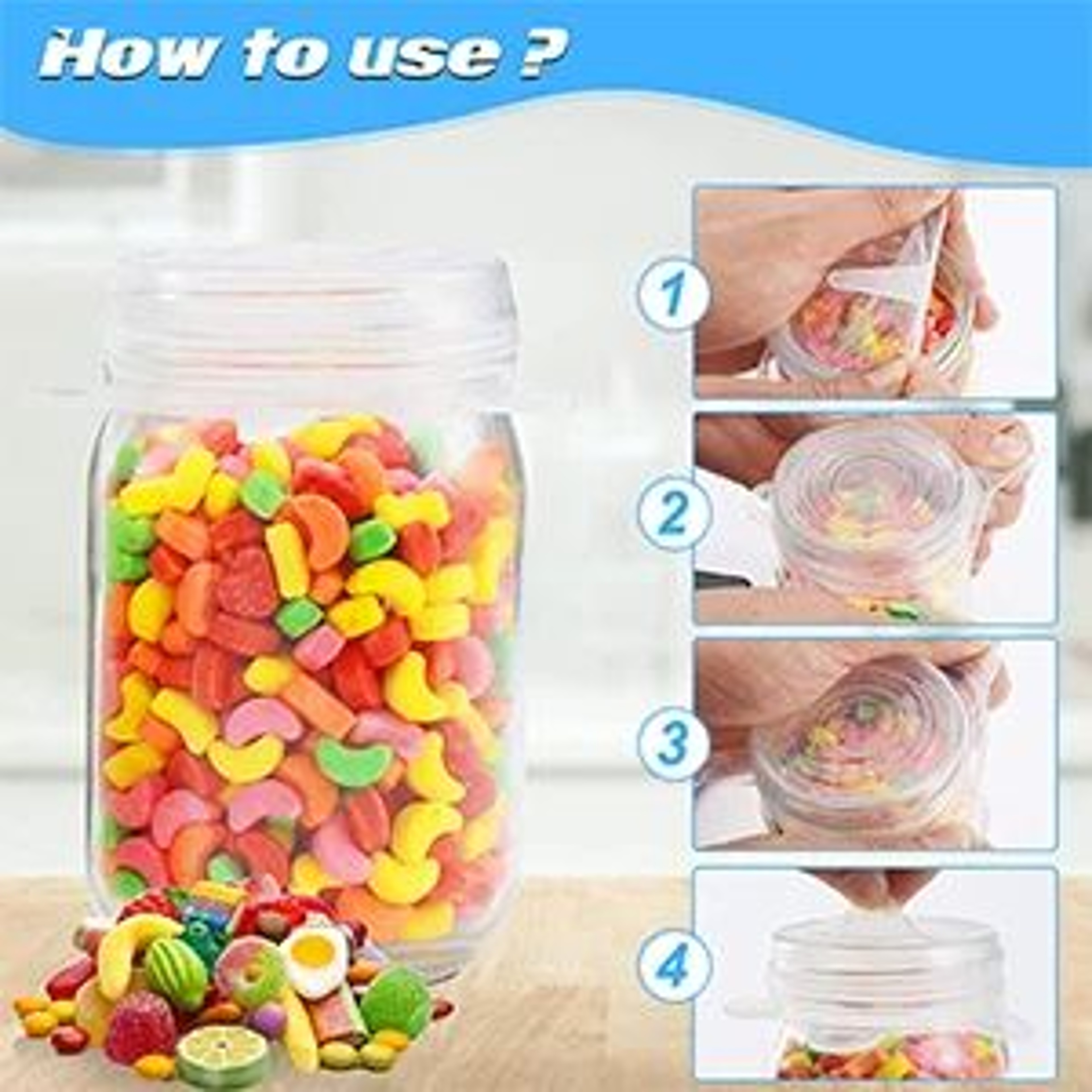 Reusable Silicone Stretch Lid Covers Set 7