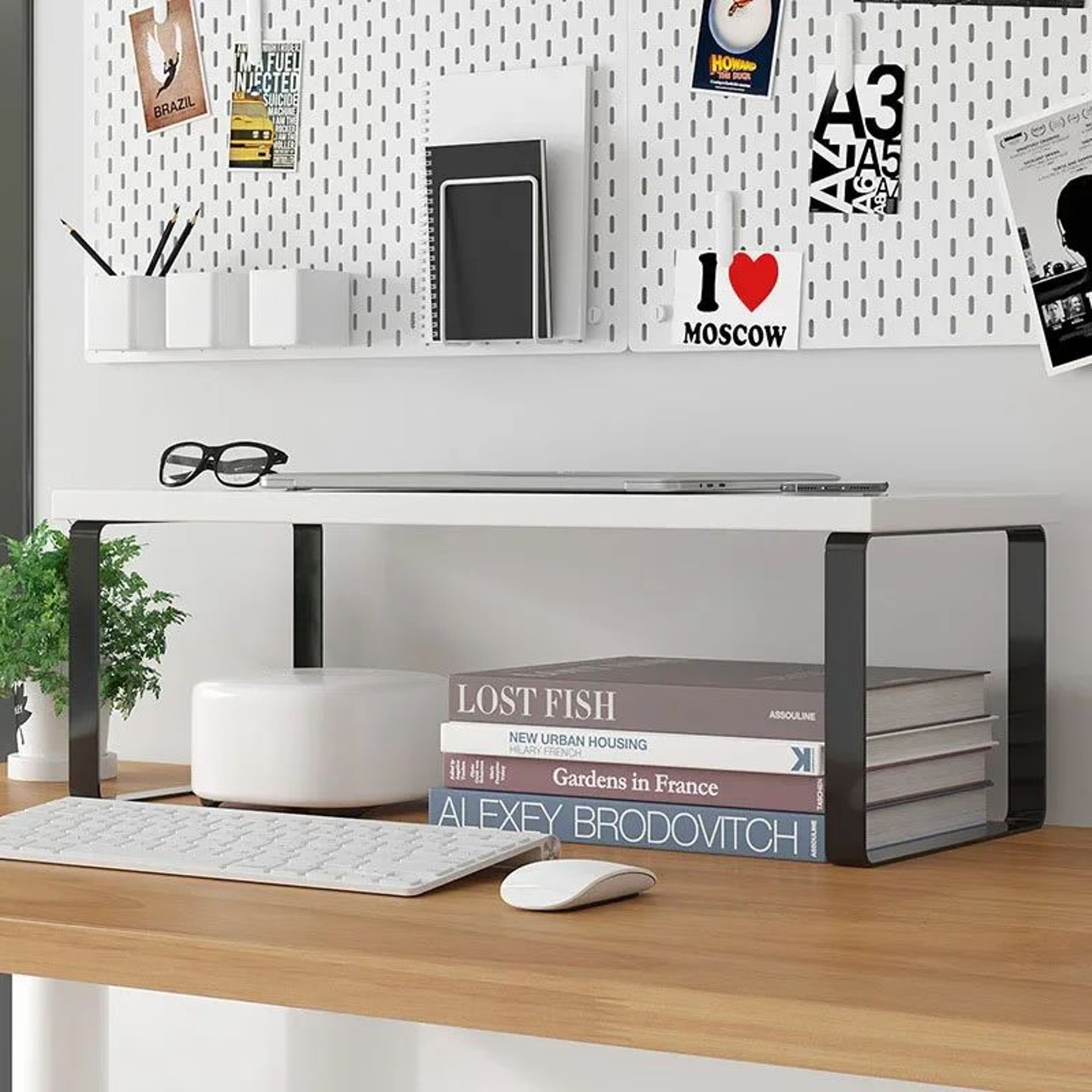 Desktop Monitor Riser And Laptop Storage Stand 5