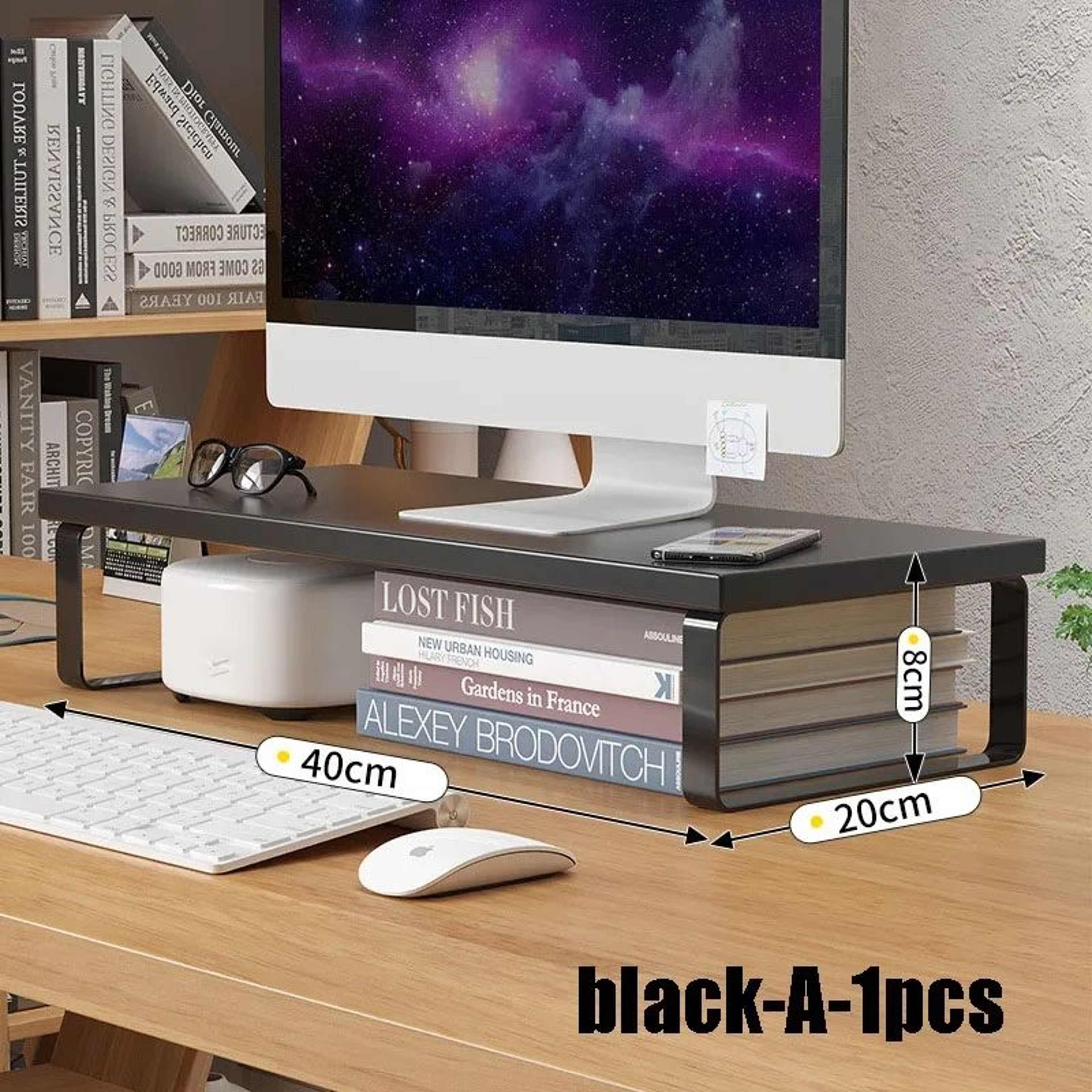 Desktop Monitor Riser And Laptop Storage Stand 6