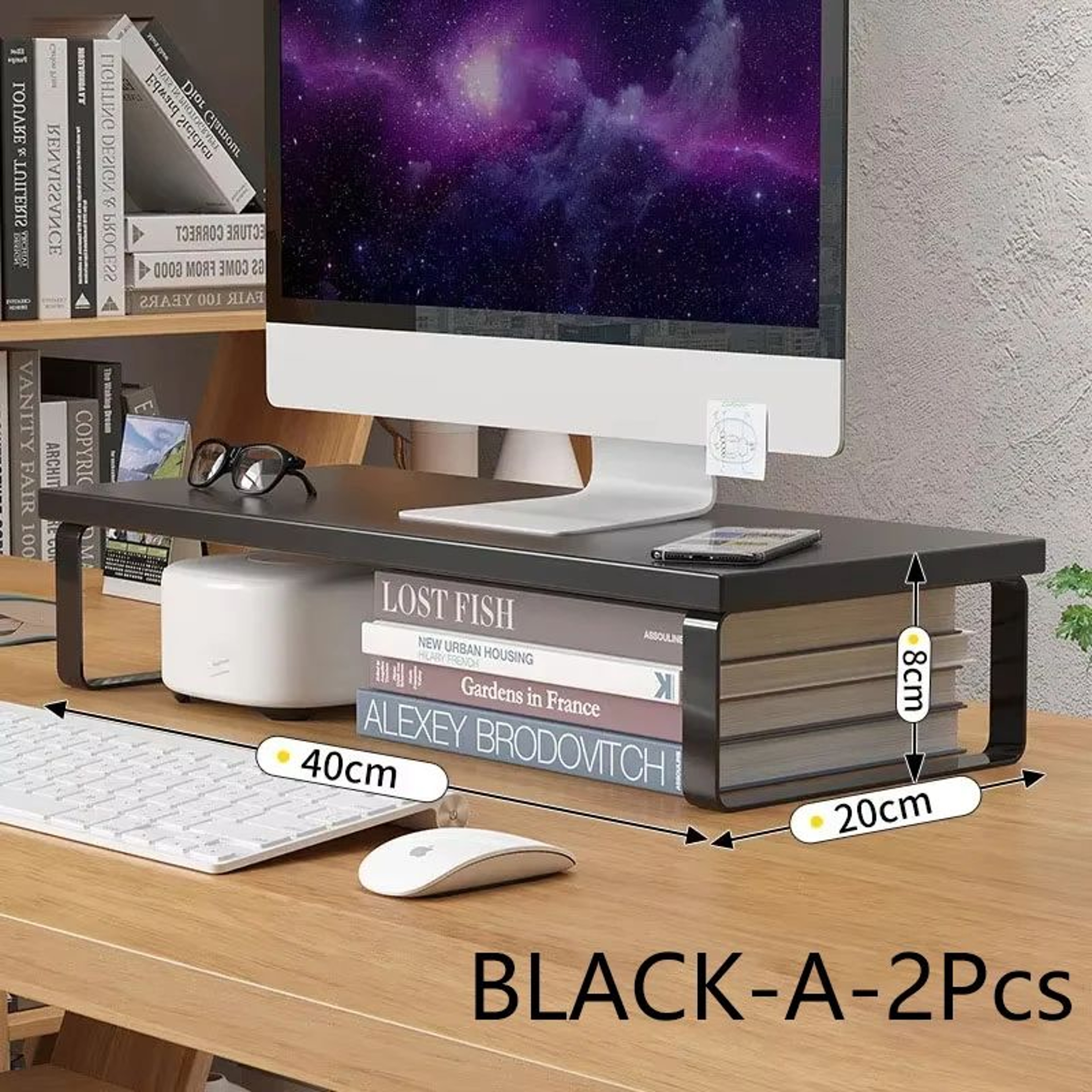 Desktop Monitor Riser And Laptop Storage Stand 10