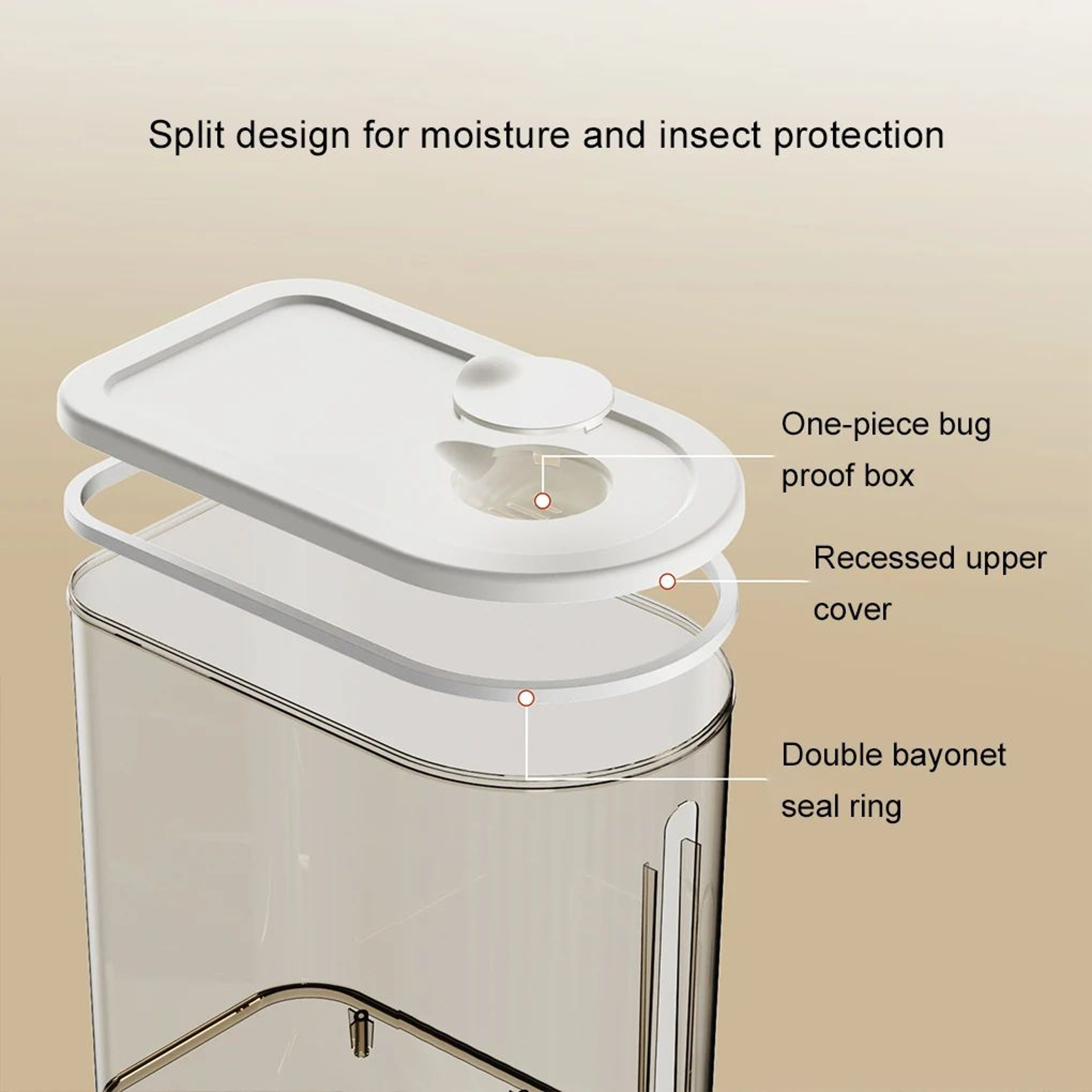 Automatic Rice And Grain Storage Dispenser Container 2