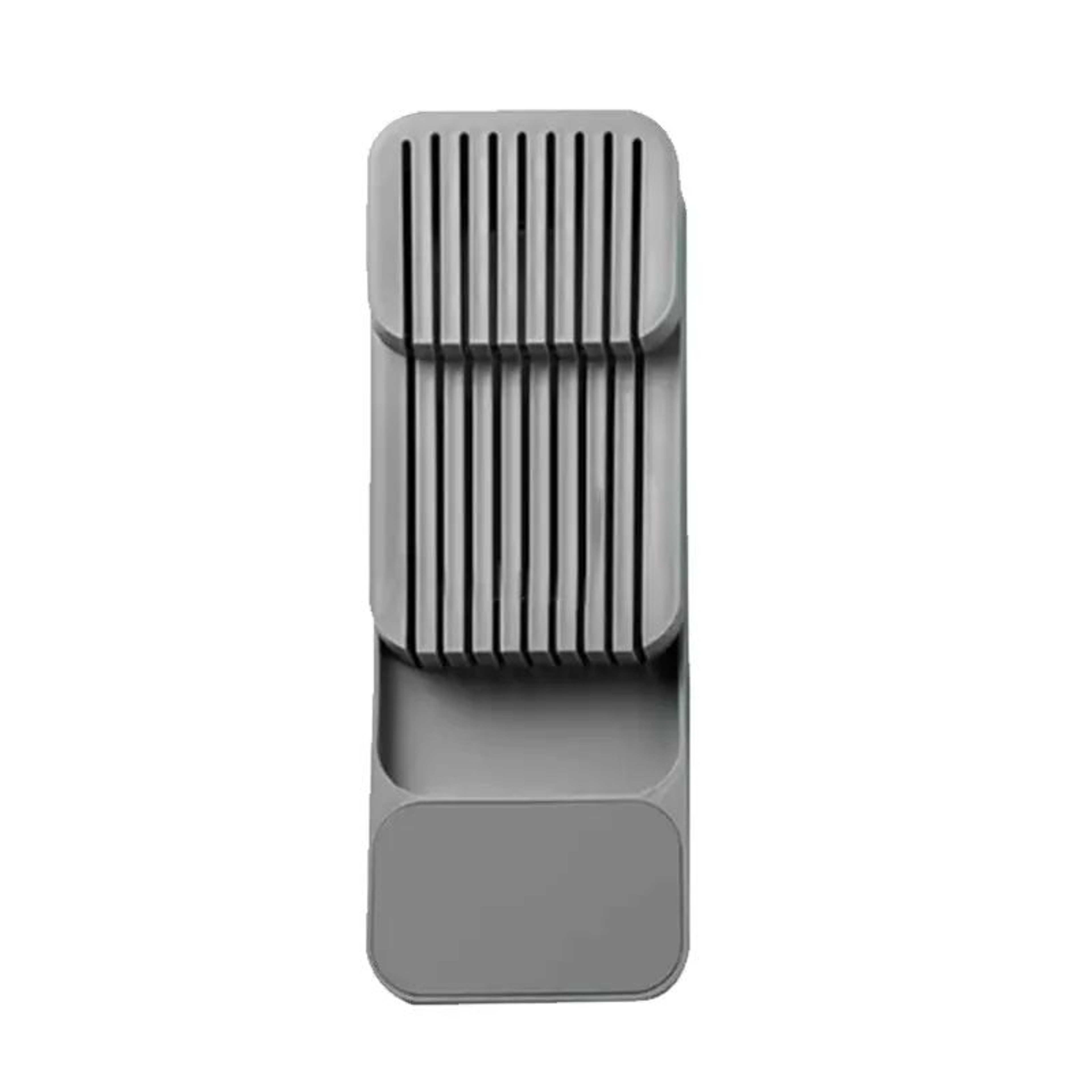 Kitchen Drawer Cutlery Organizer Tray With Knife Holder Block Rack 6