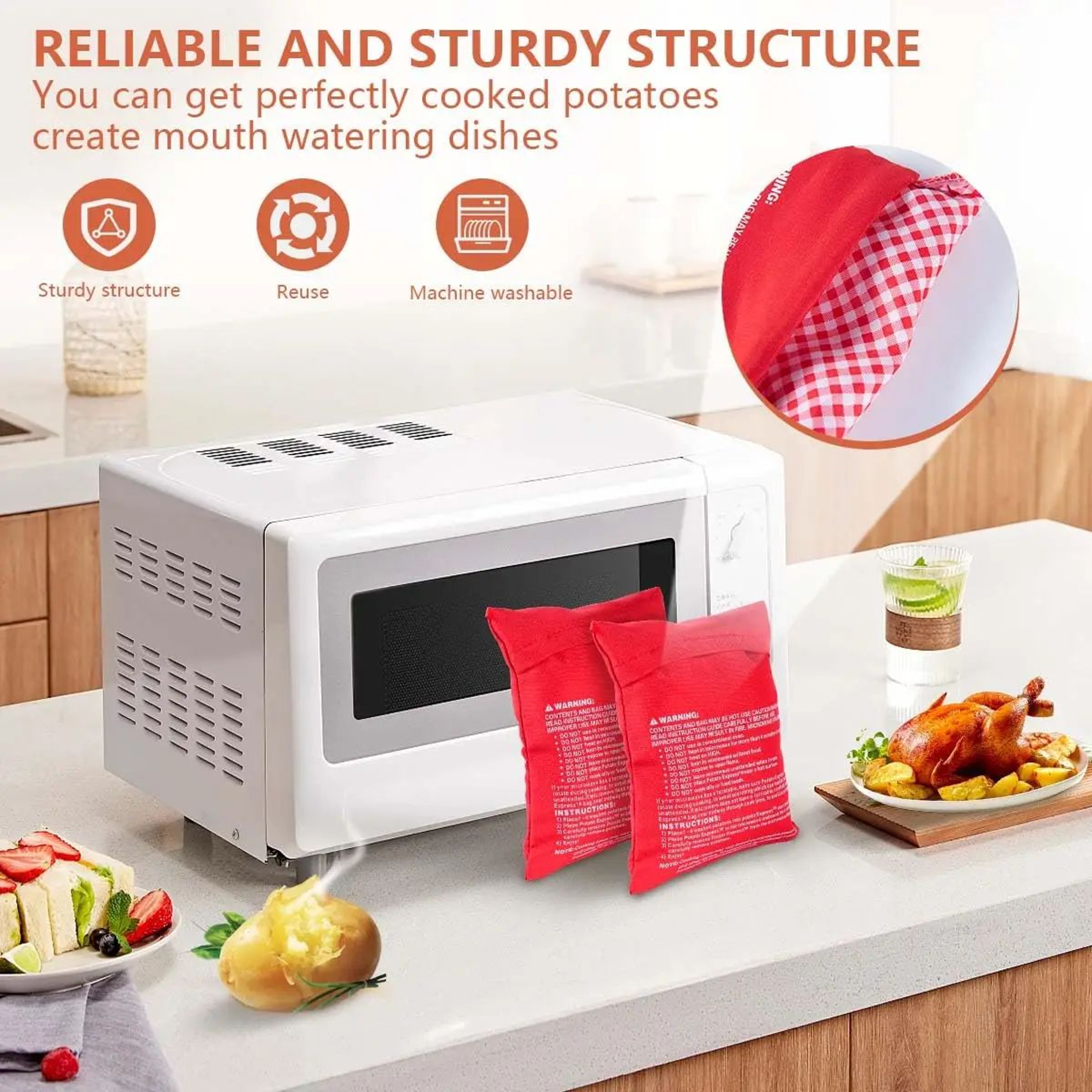 Microwave Potato Cooker Bag For Quick Baking 1