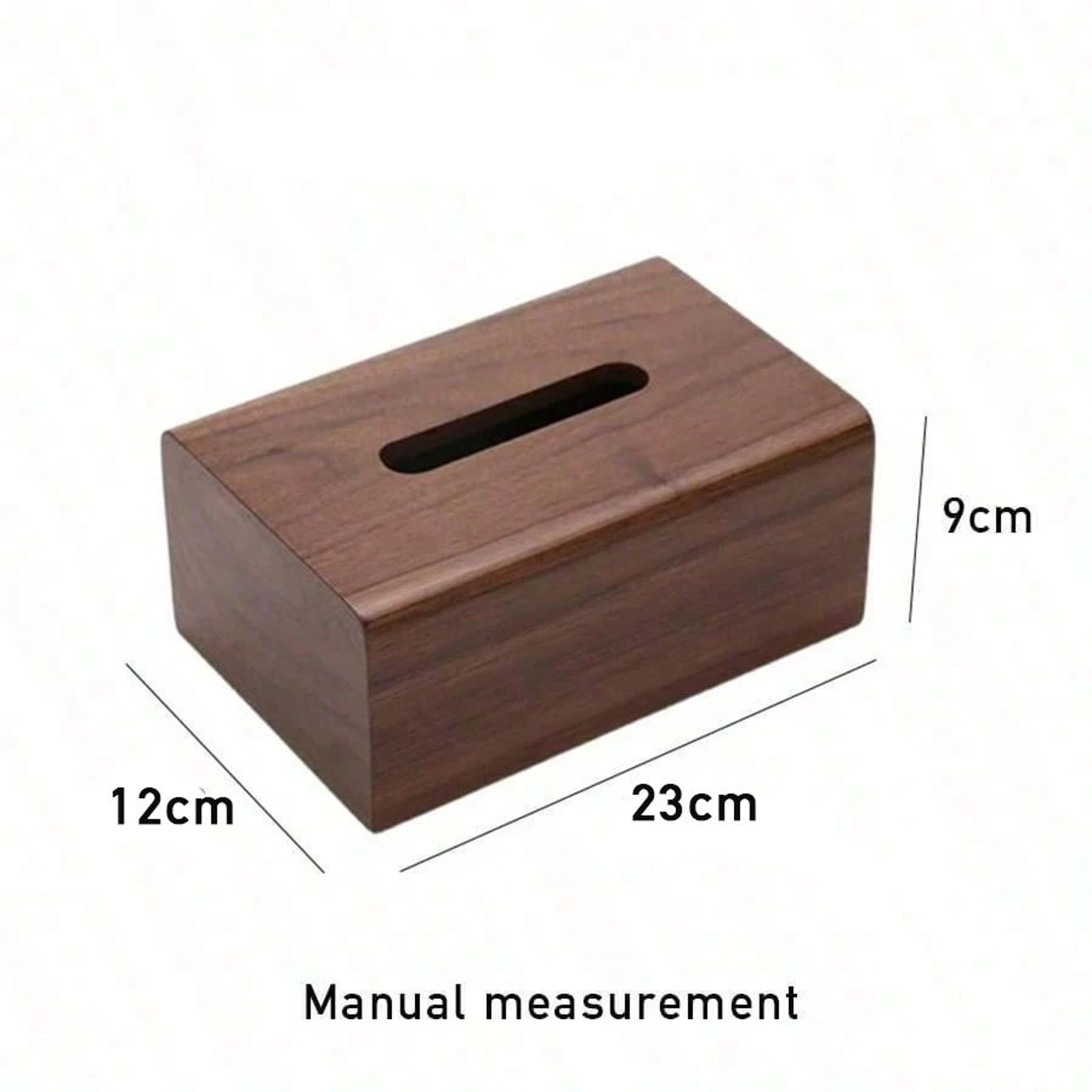 Walnut Solid Wood Tissue Box Storage Holder 8
