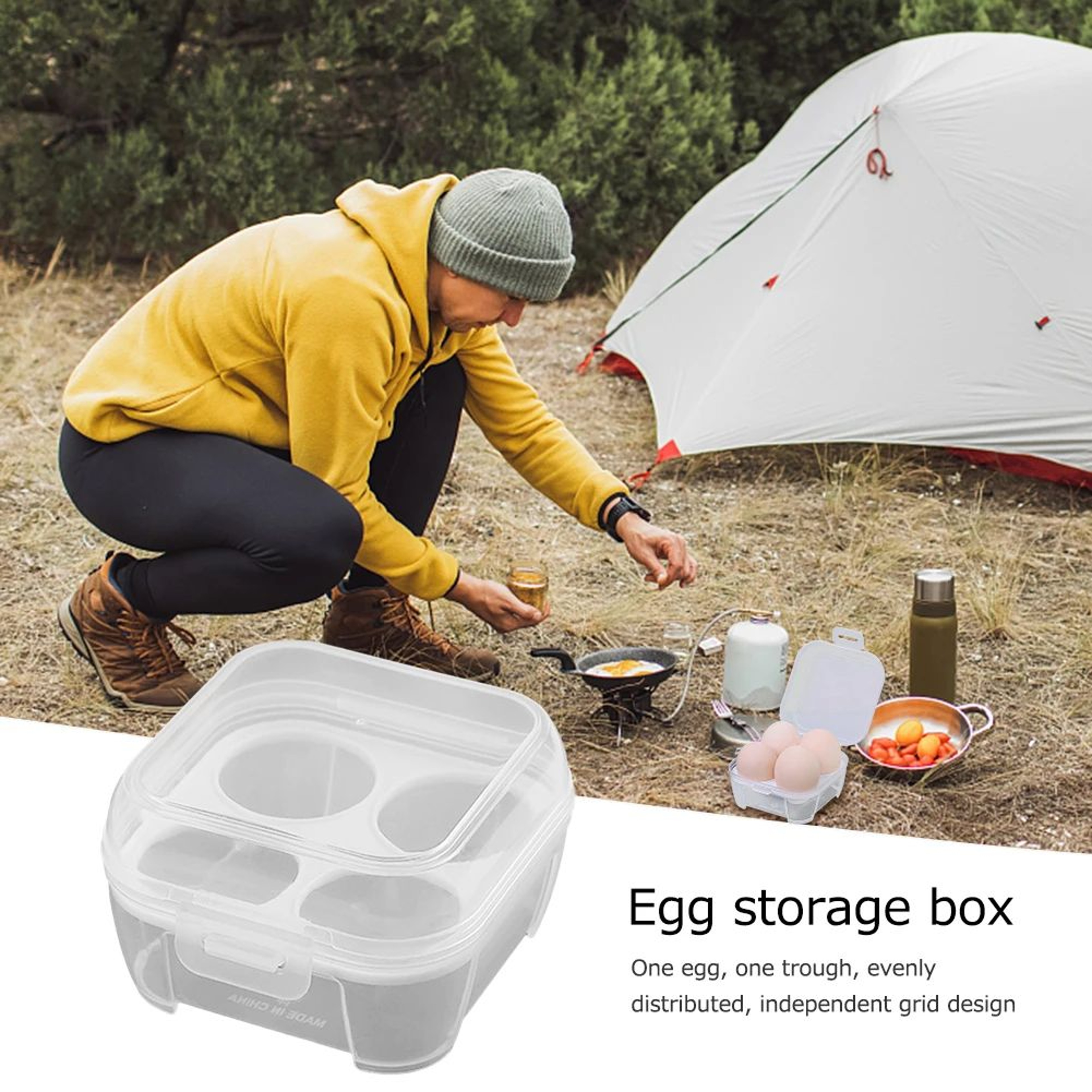 Transparent Egg Storage Box With Lid 4