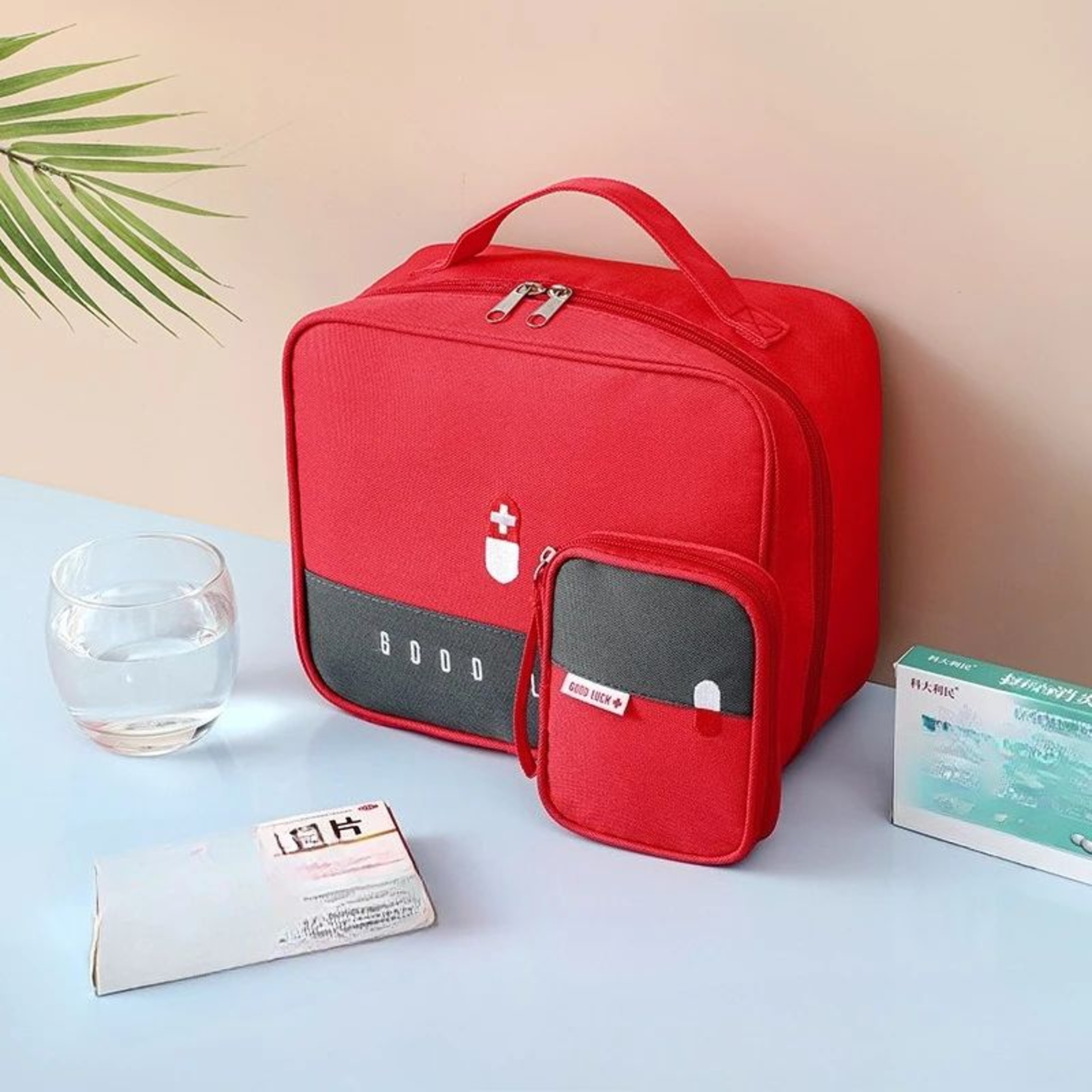 Portable First Aid Storage Bag With Handle 2