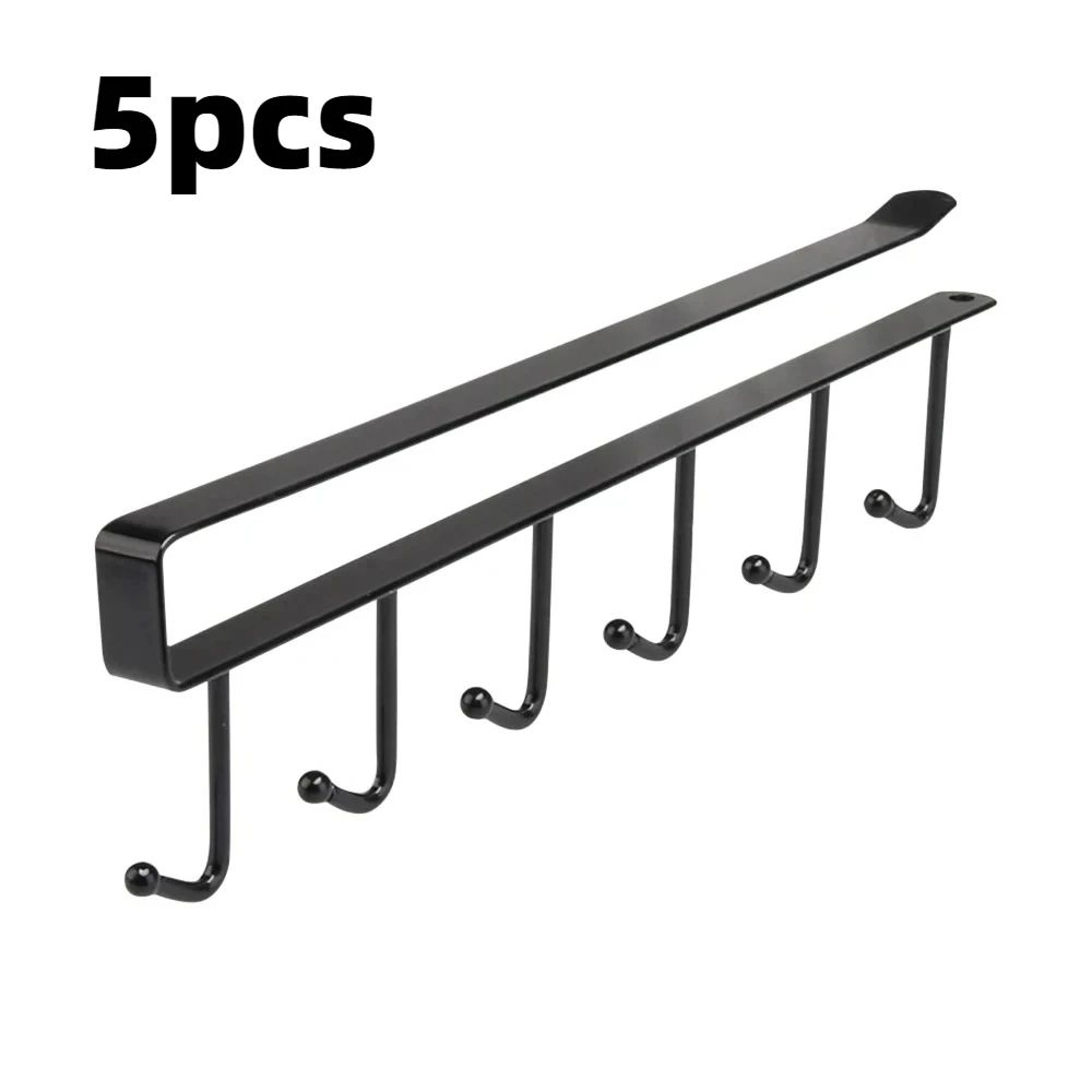 6 Hook Under Cabinet Coffee Mug Holder Rack 7
