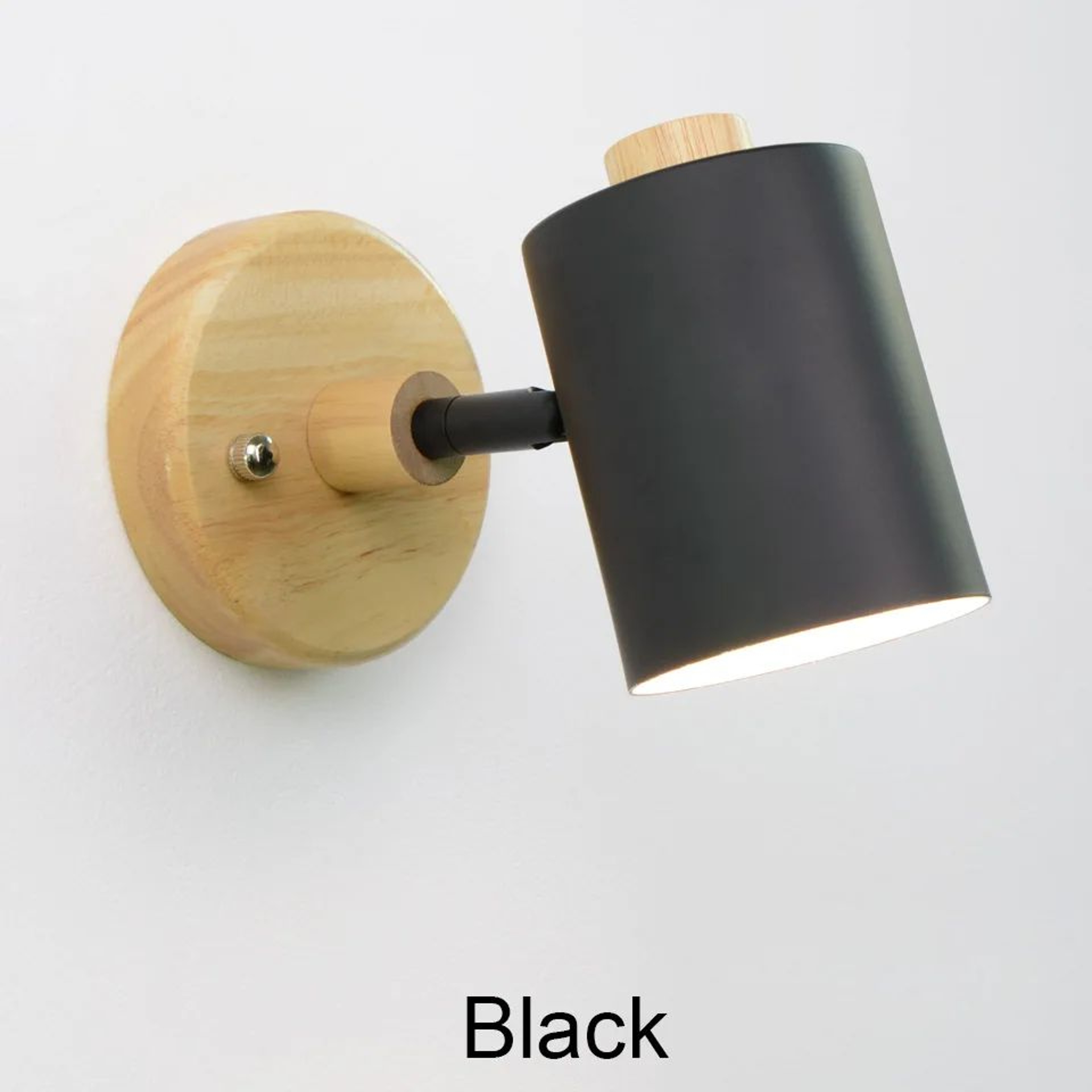 Nordic Wooden GU10 Wall Lamp With Pull Switch 7