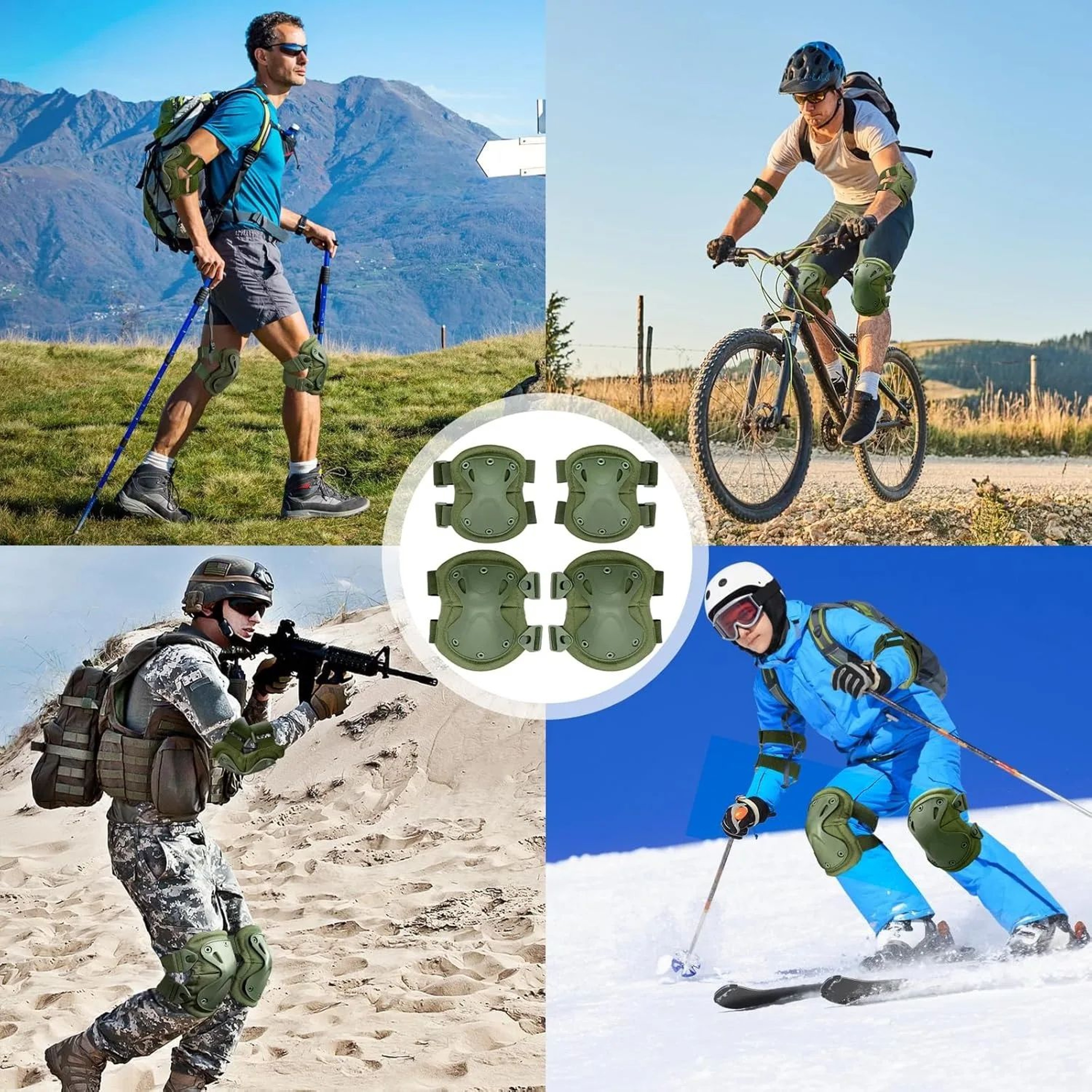 Professional Tactical Knee And Elbow Protective Pads Set 5
