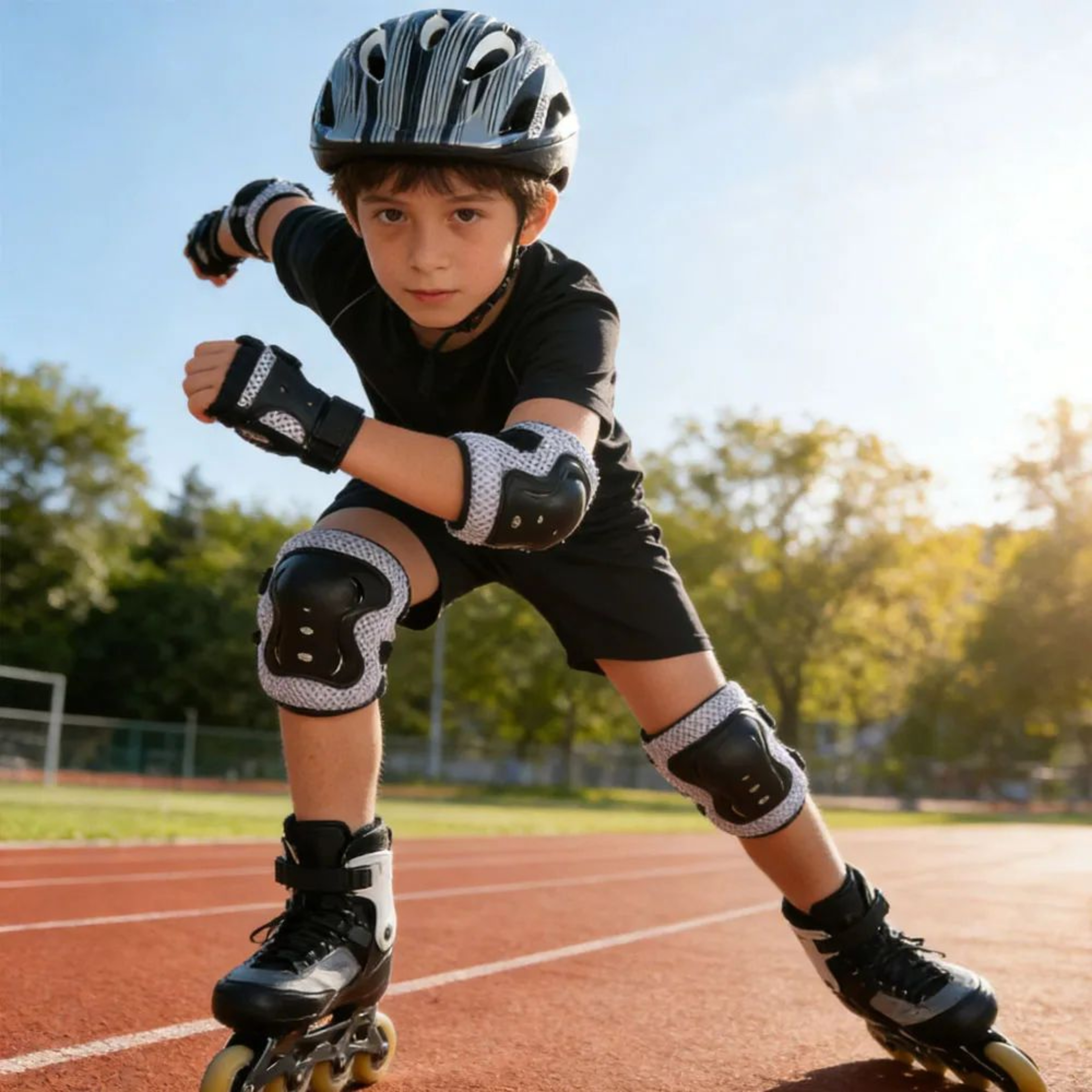 Kids Skating Protective Gear Set With Helmet 4