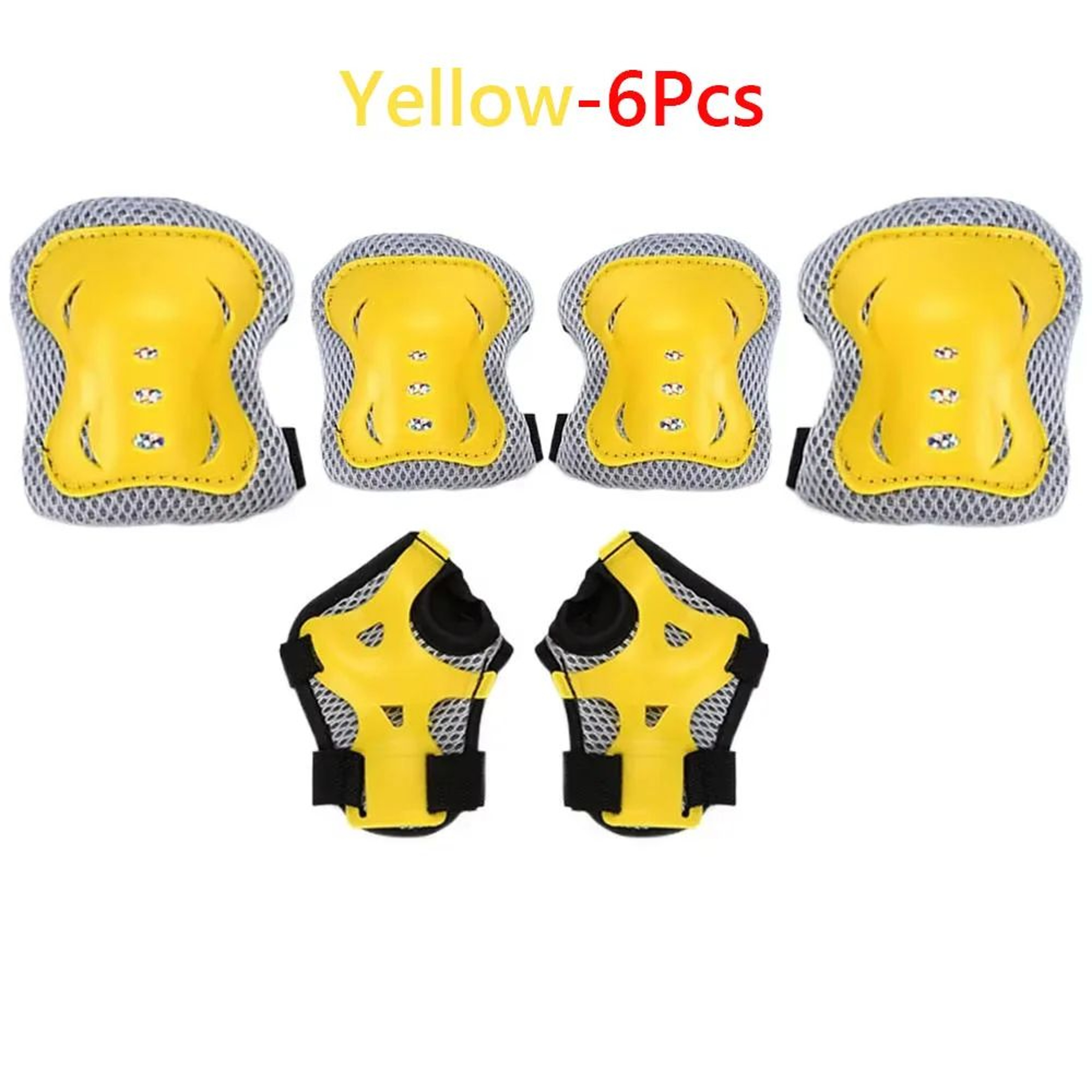 Kids 6 In 1 Protective Gear Set With Helmet Pads And Wrist Guard 9