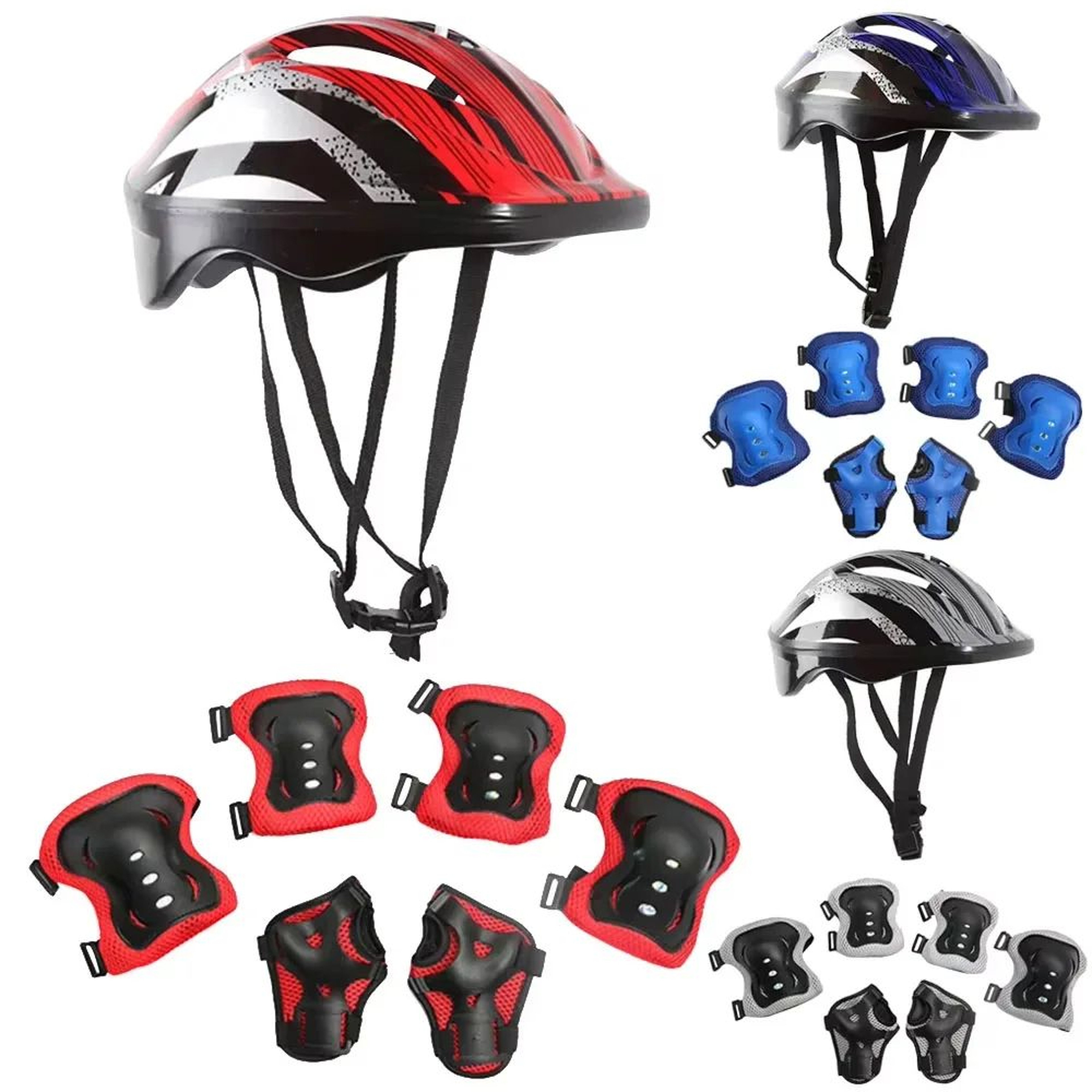 Kids Protective Gear Set With Helmet Knee And Elbow Pads 2
