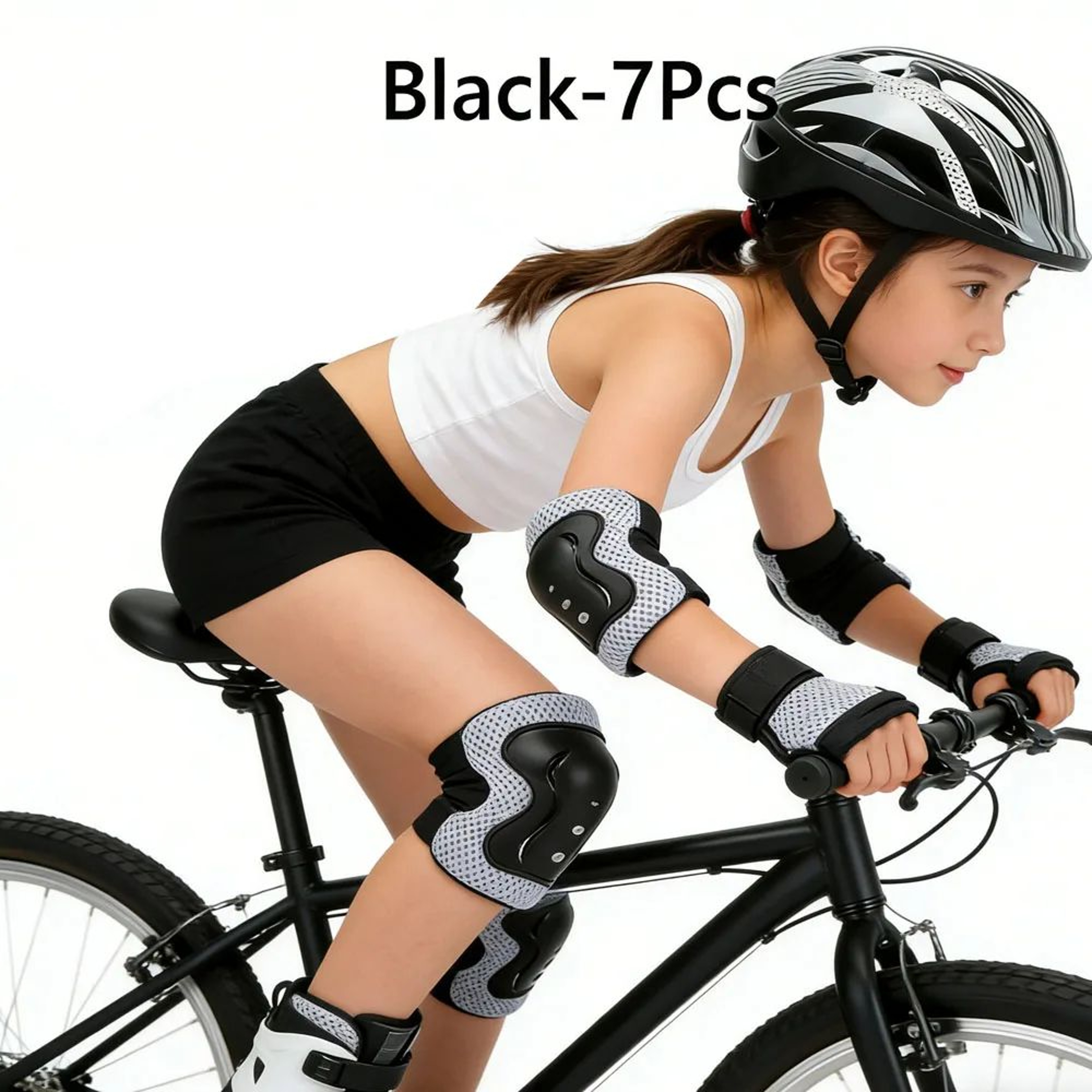 Kids Protective Gear Set With Helmet Knee And Elbow Pads 3