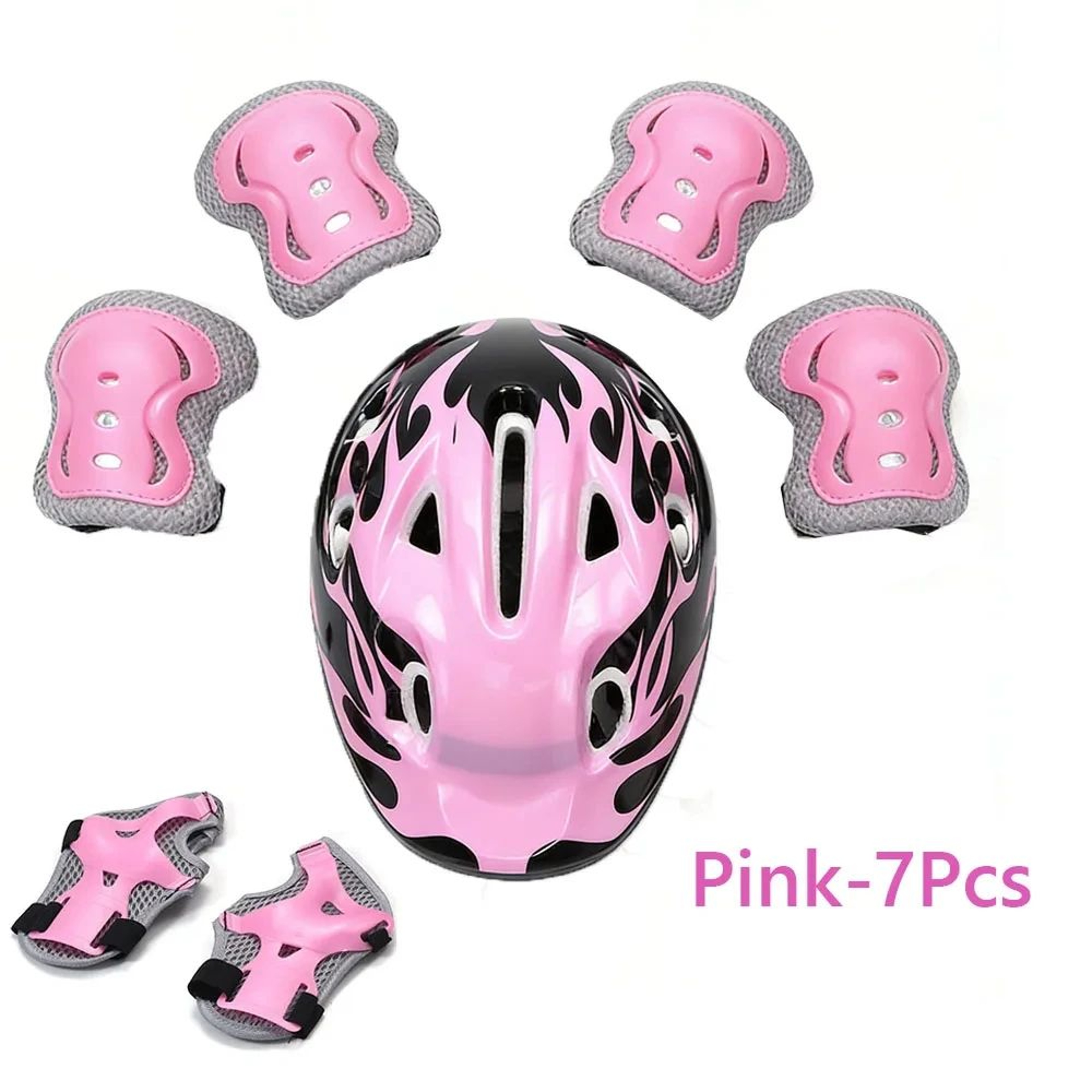 Kids Protective Gear Set With Helmet Knee And Elbow Pads 10