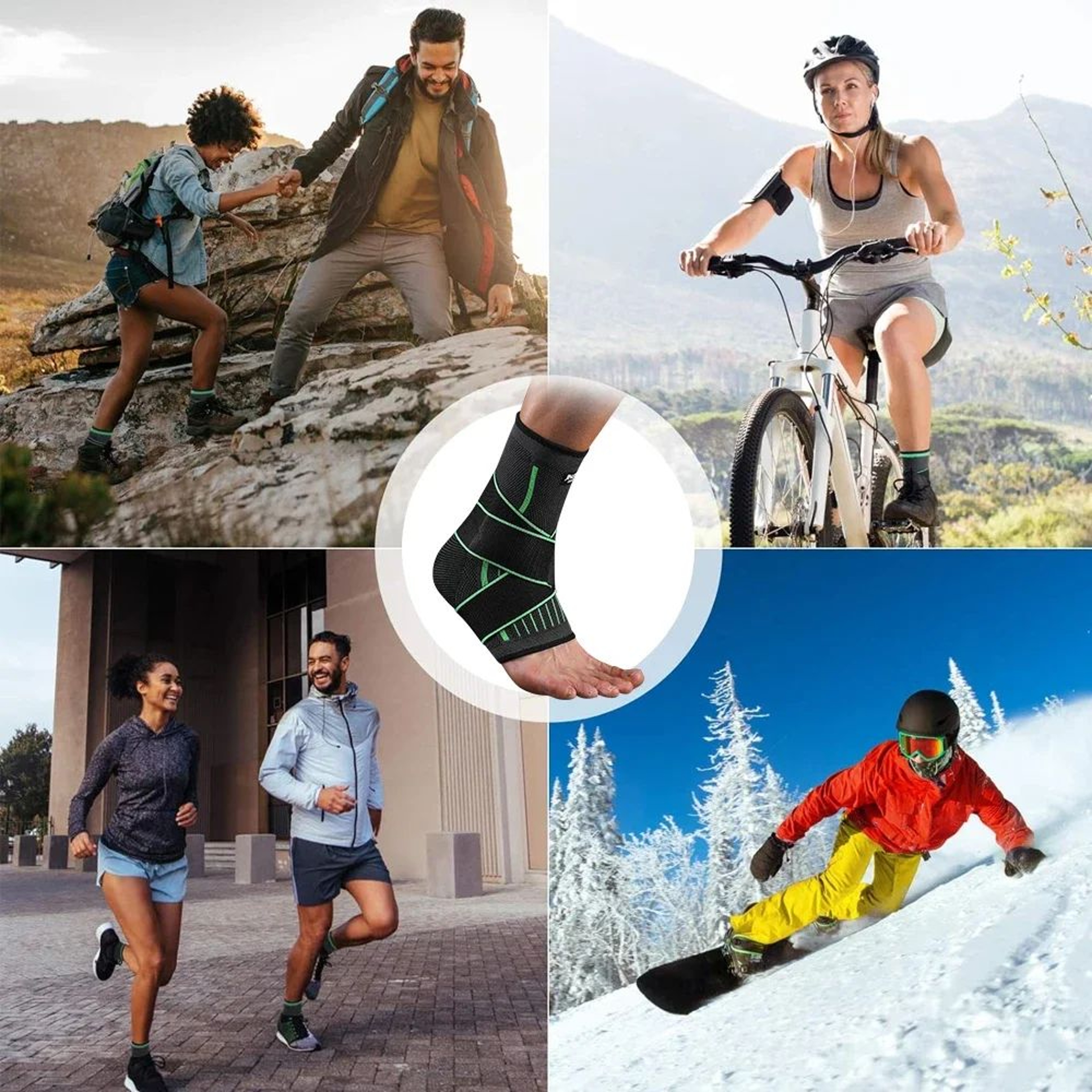 Adjustable Ankle Compression Support Brace For Sports And Recovery 4