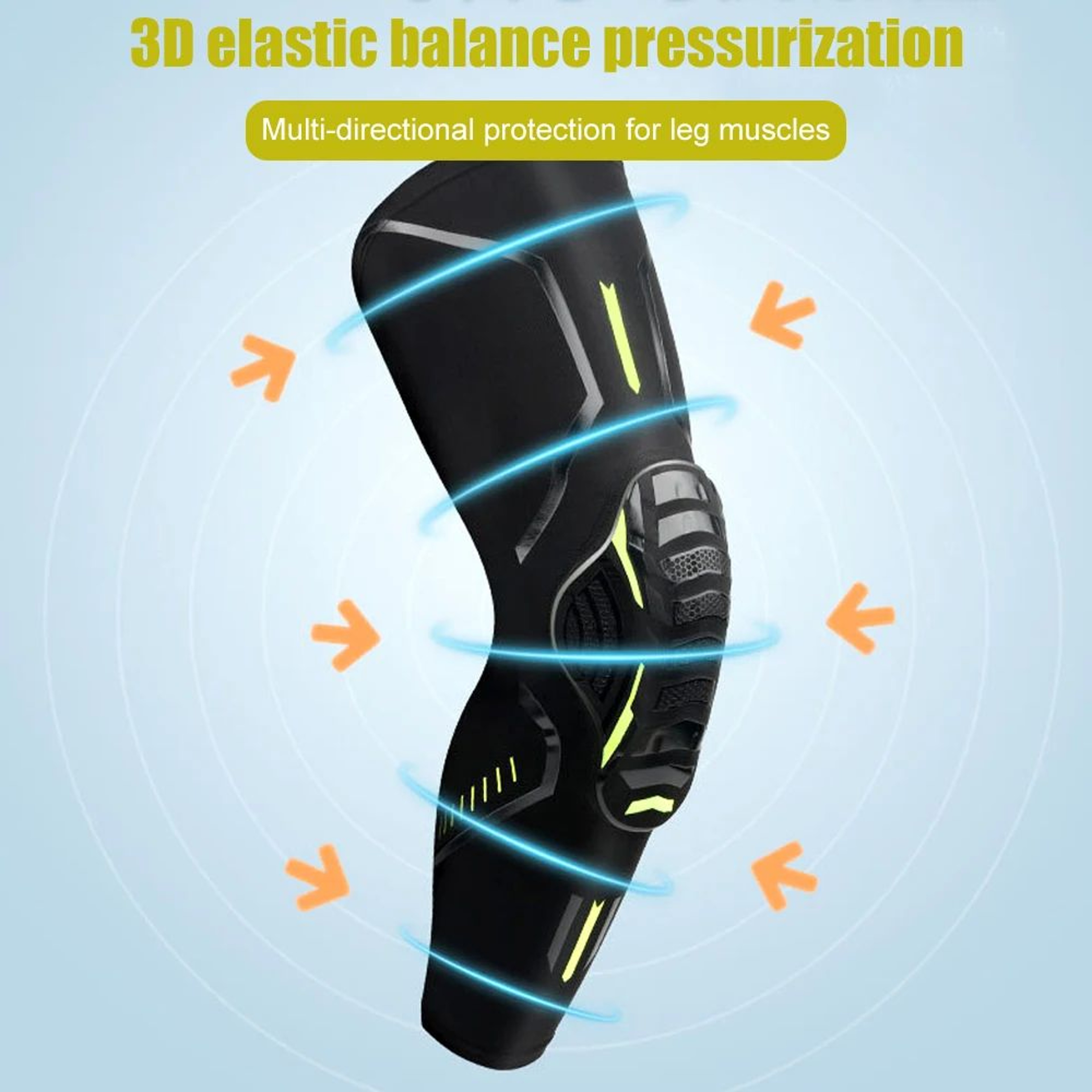 Sports Compression Knee Support Sleeve With Shock Absorbing Pad 3