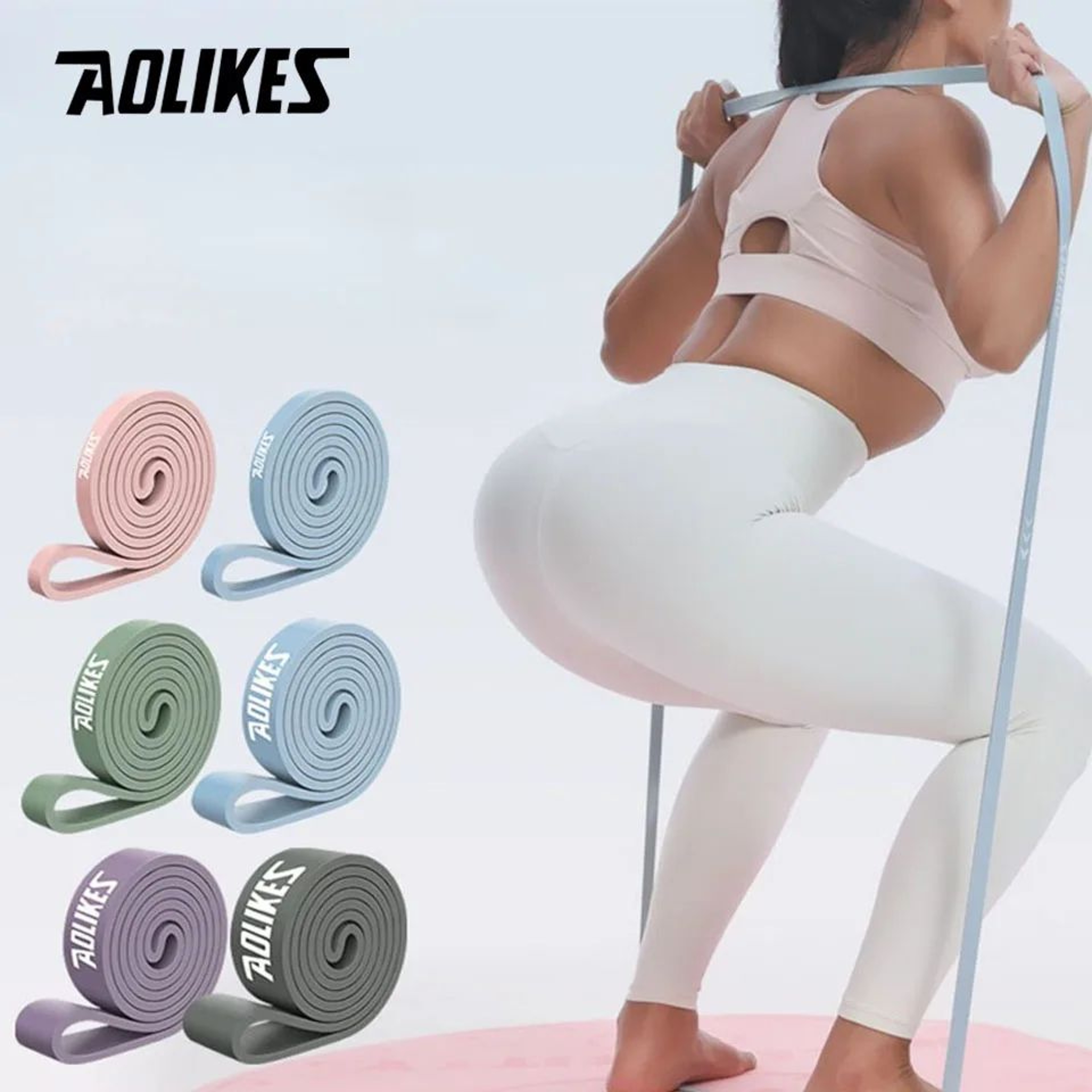 AOLIKES Pull Up Resistance Bands For Strength Training And Fitness 0