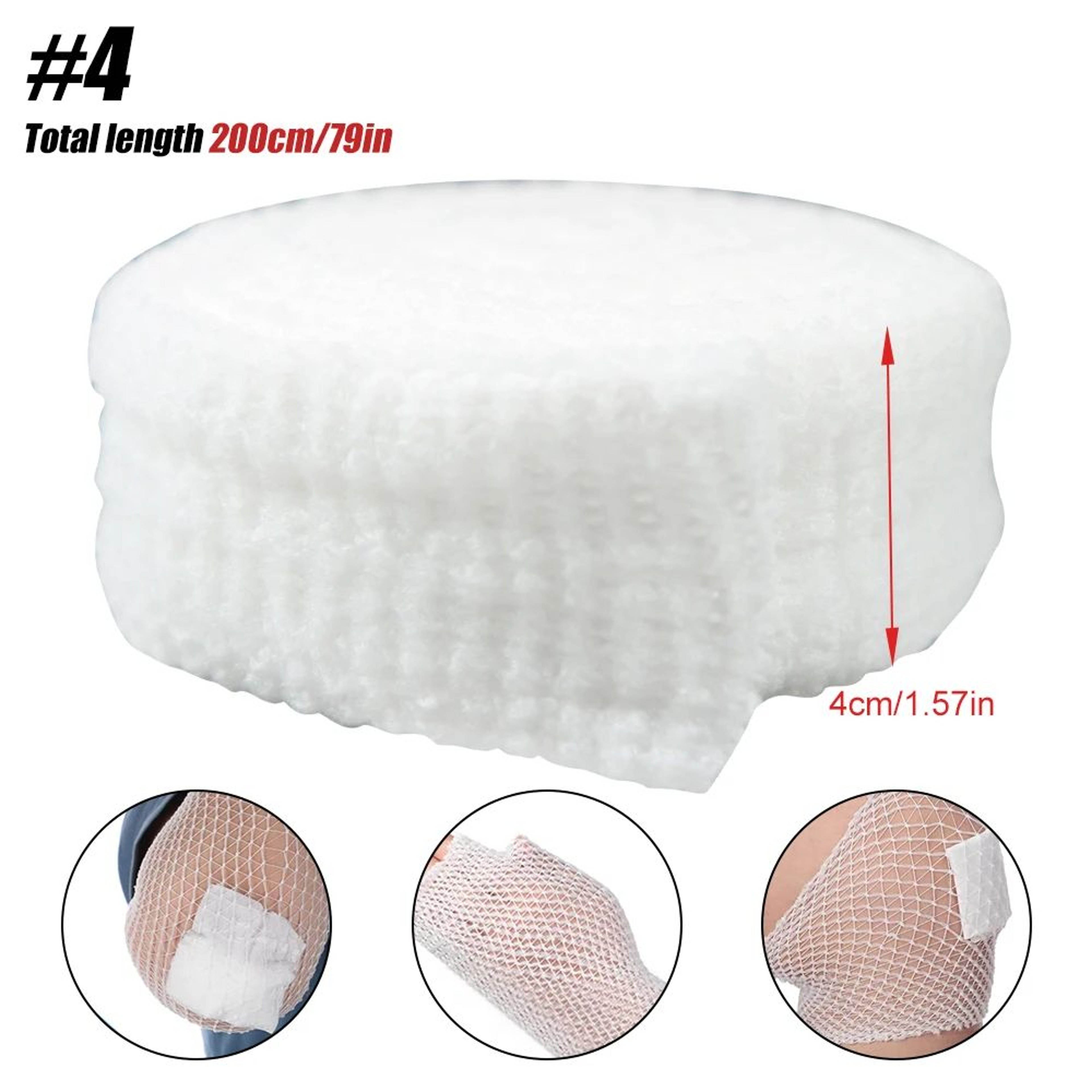 Elastic Tubular Mesh Bandage Roll For Wound Dressing Support 6