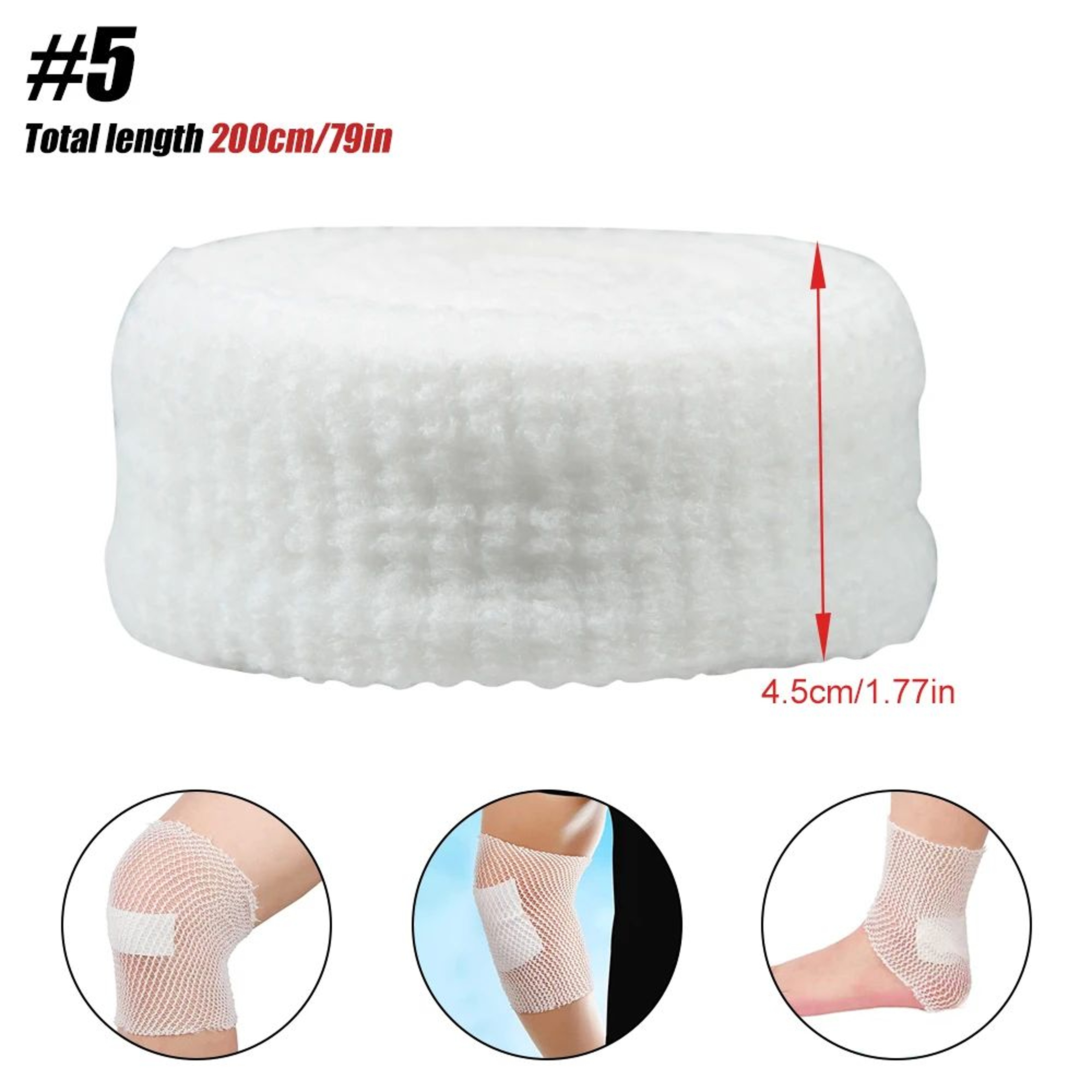Elastic Tubular Mesh Bandage Roll For Wound Dressing Support 7