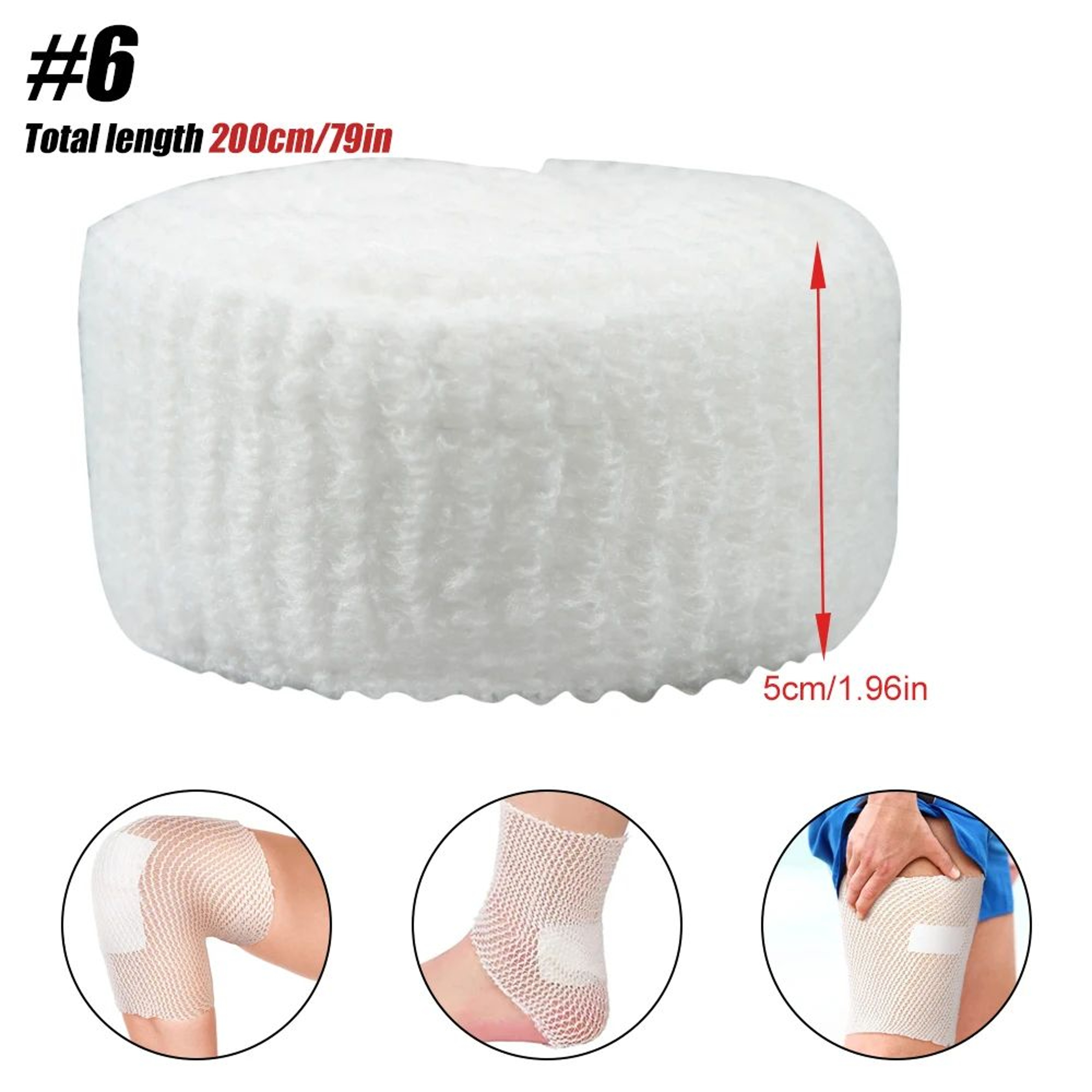 Elastic Tubular Mesh Bandage Roll For Wound Dressing Support 8