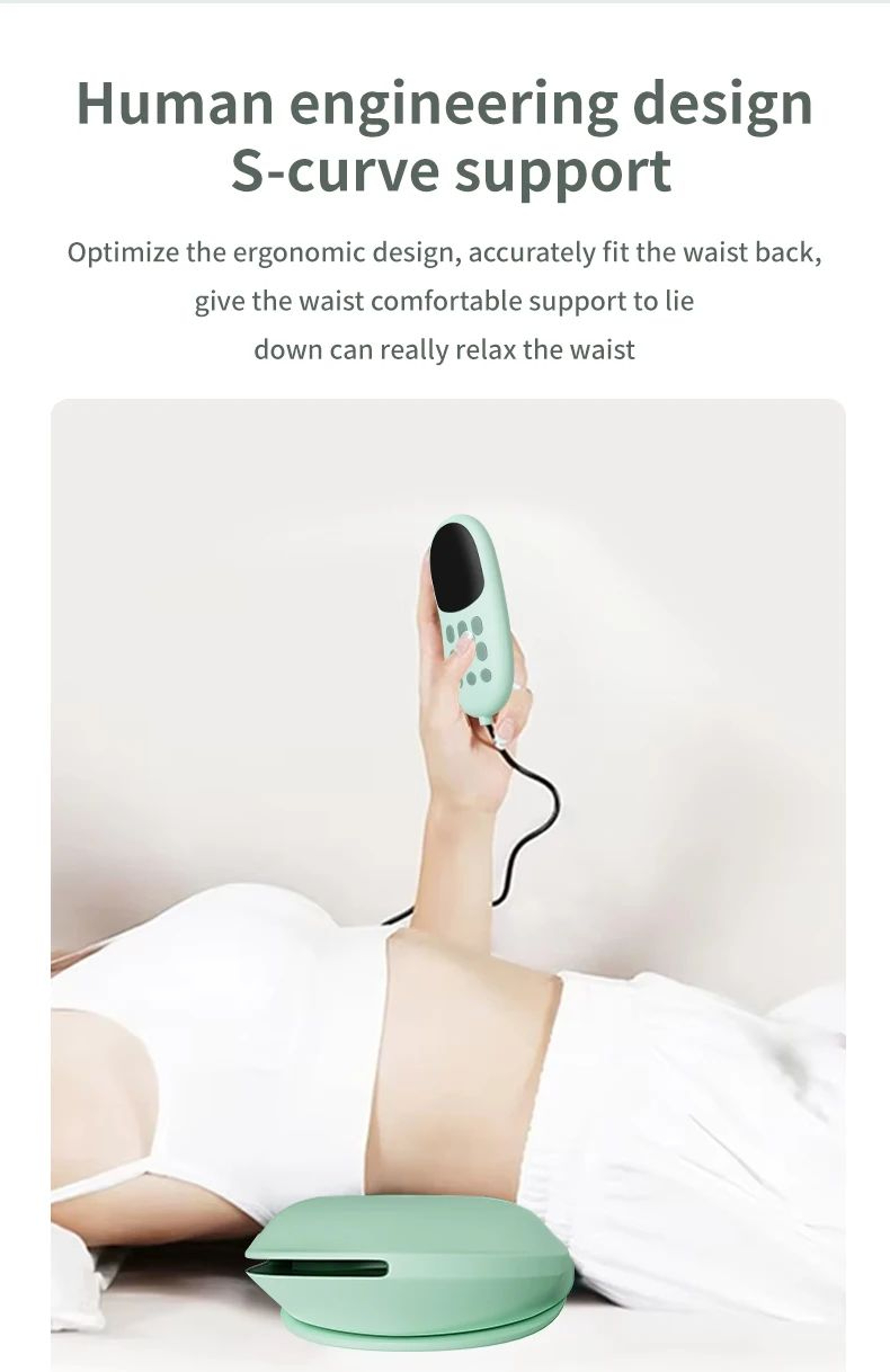 Electric Lumbar Traction Back Massager With Heat 11