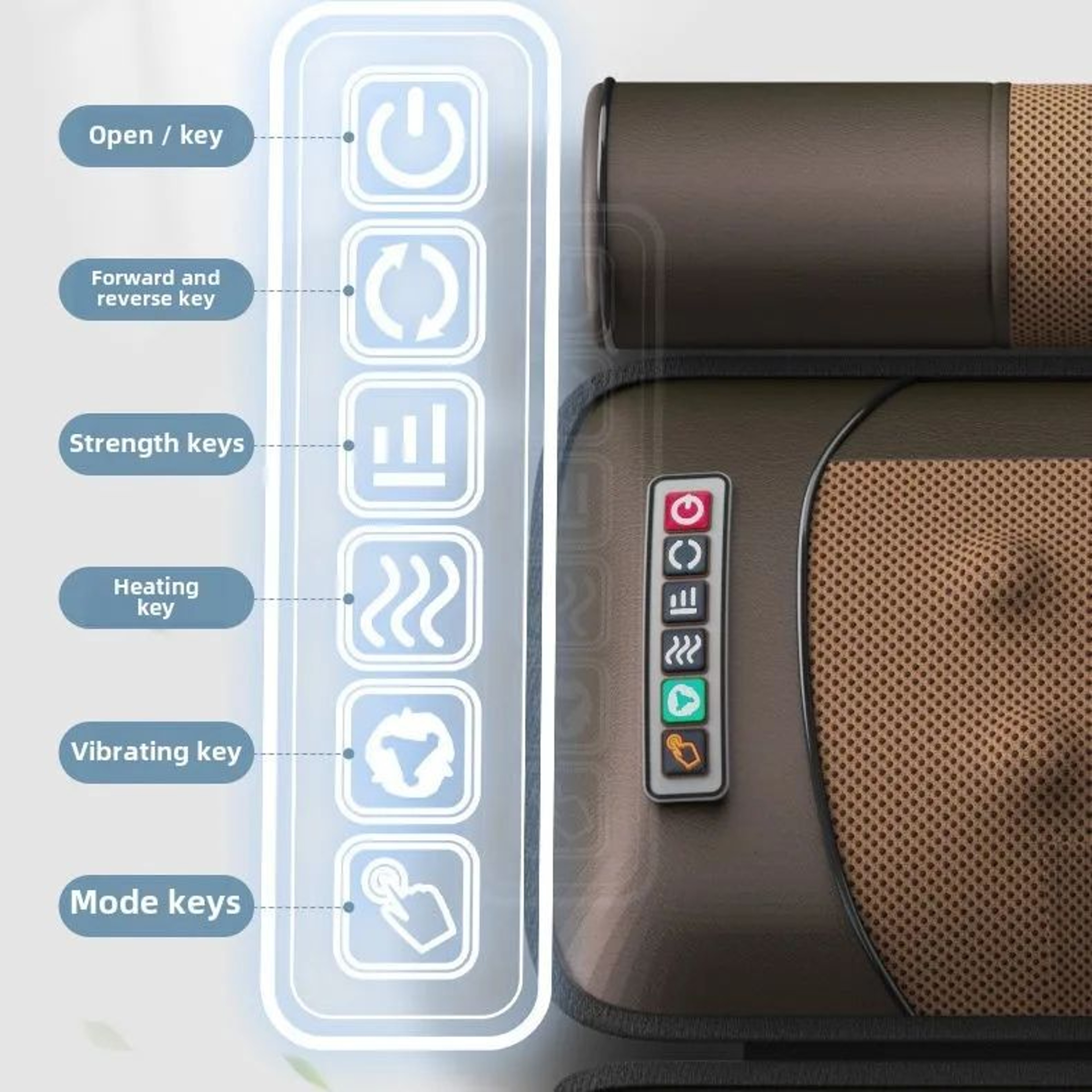Multifunctional Full Body Massage Mattress With Lumbar Traction 3