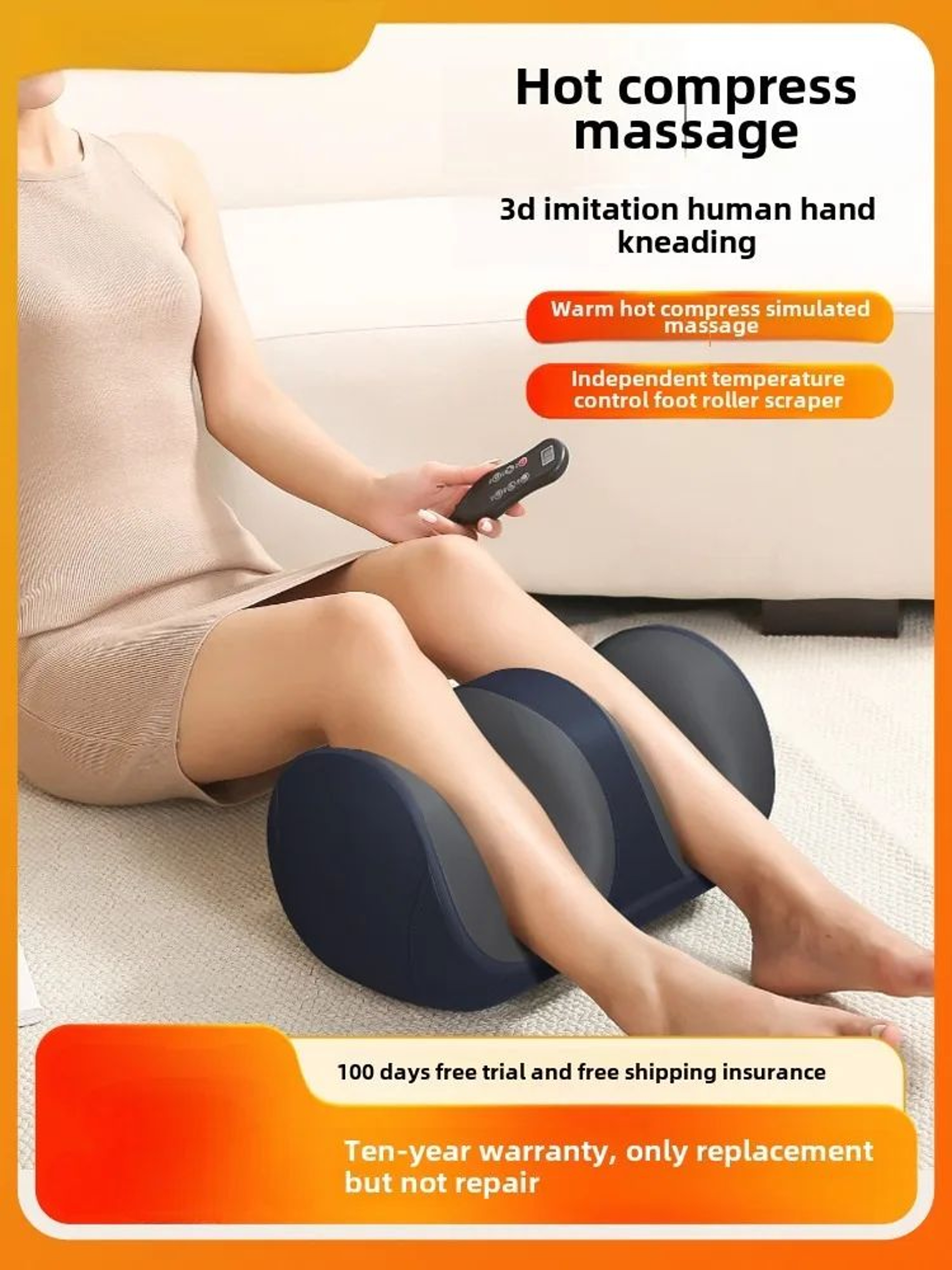 3D Shiatsu Foot And Calf Massager With Heat 5