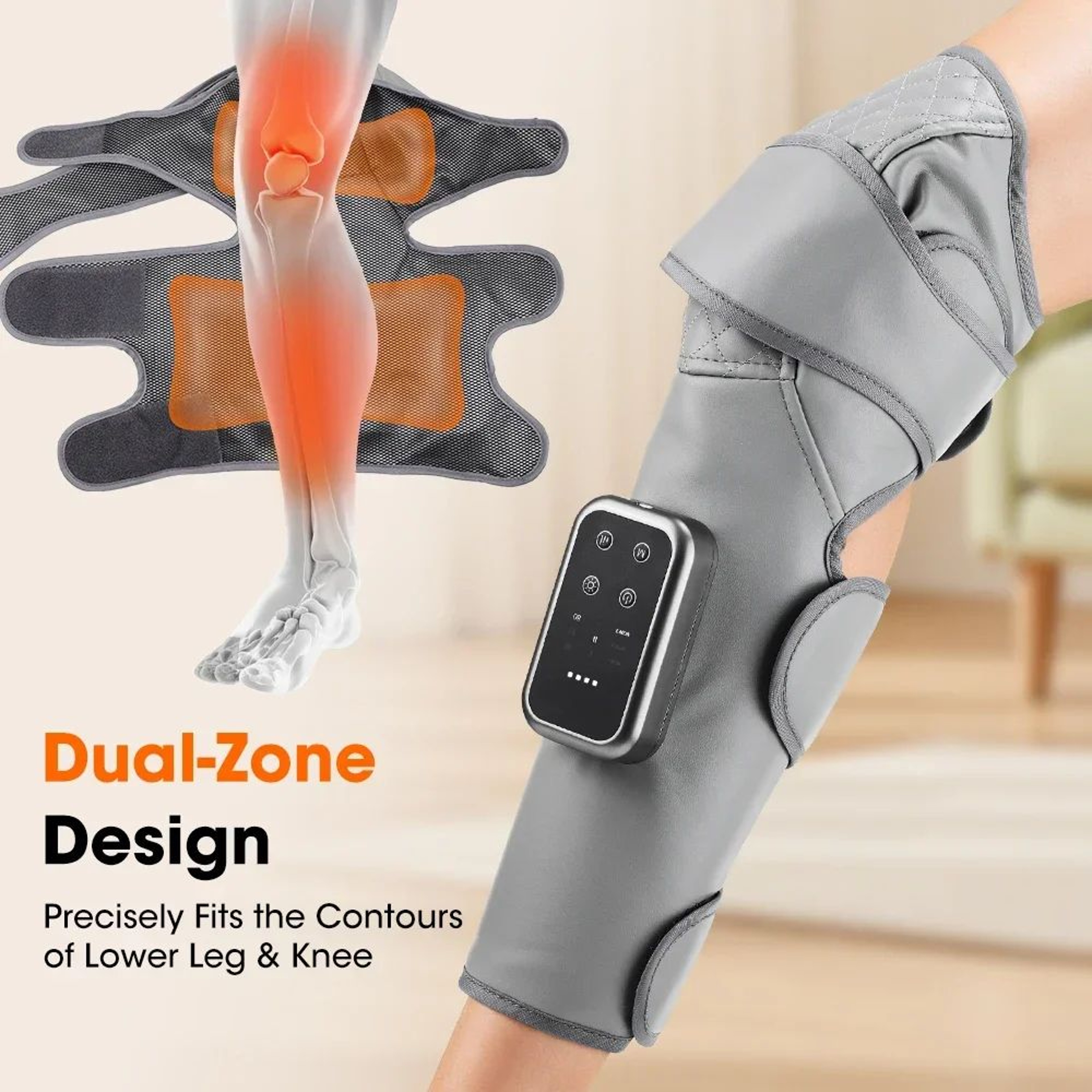 360 Full Leg And Knee Air Compression Massager With Heat 4