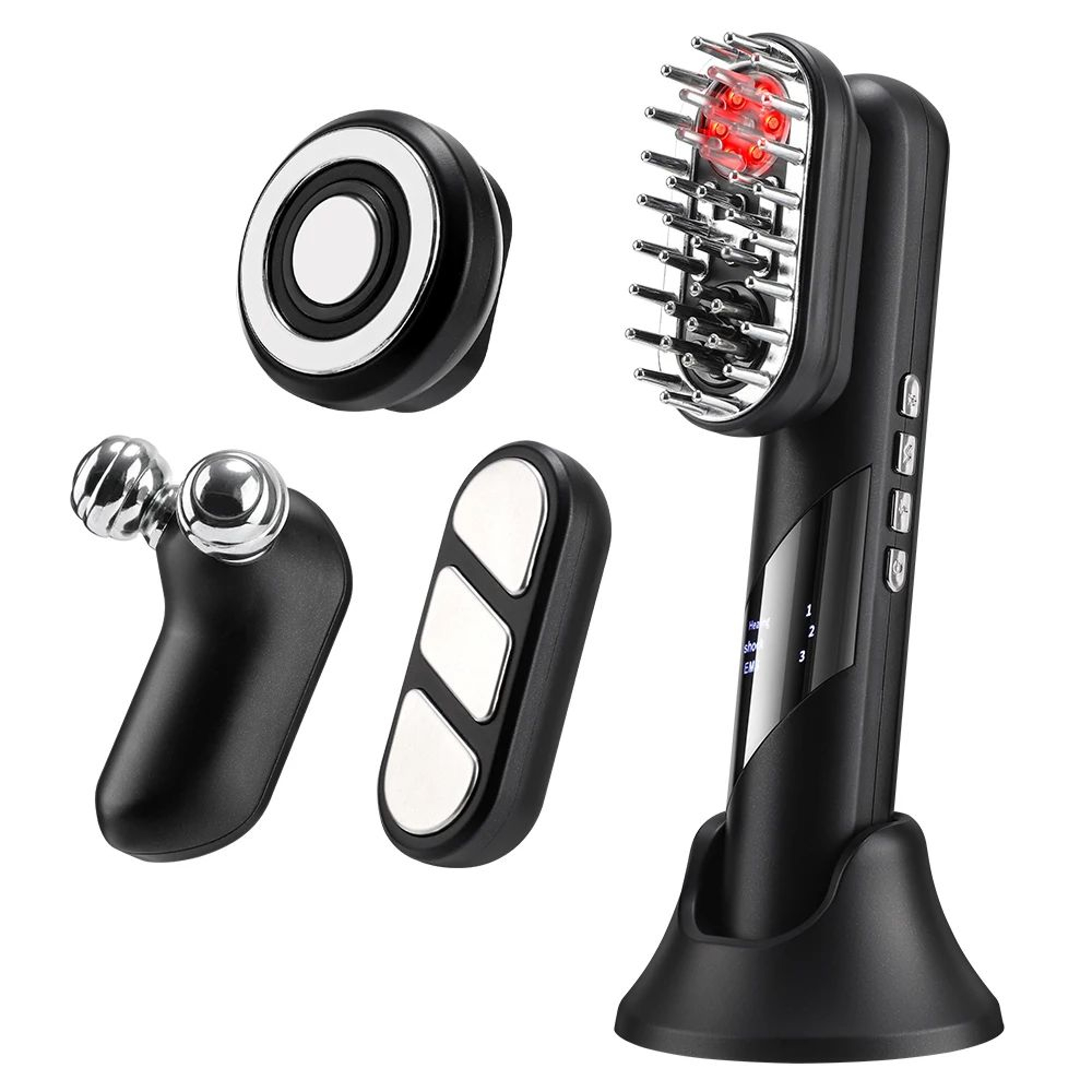 4 In 1 Electric EMS Scalp Massage Comb With Red Light Therapy 12