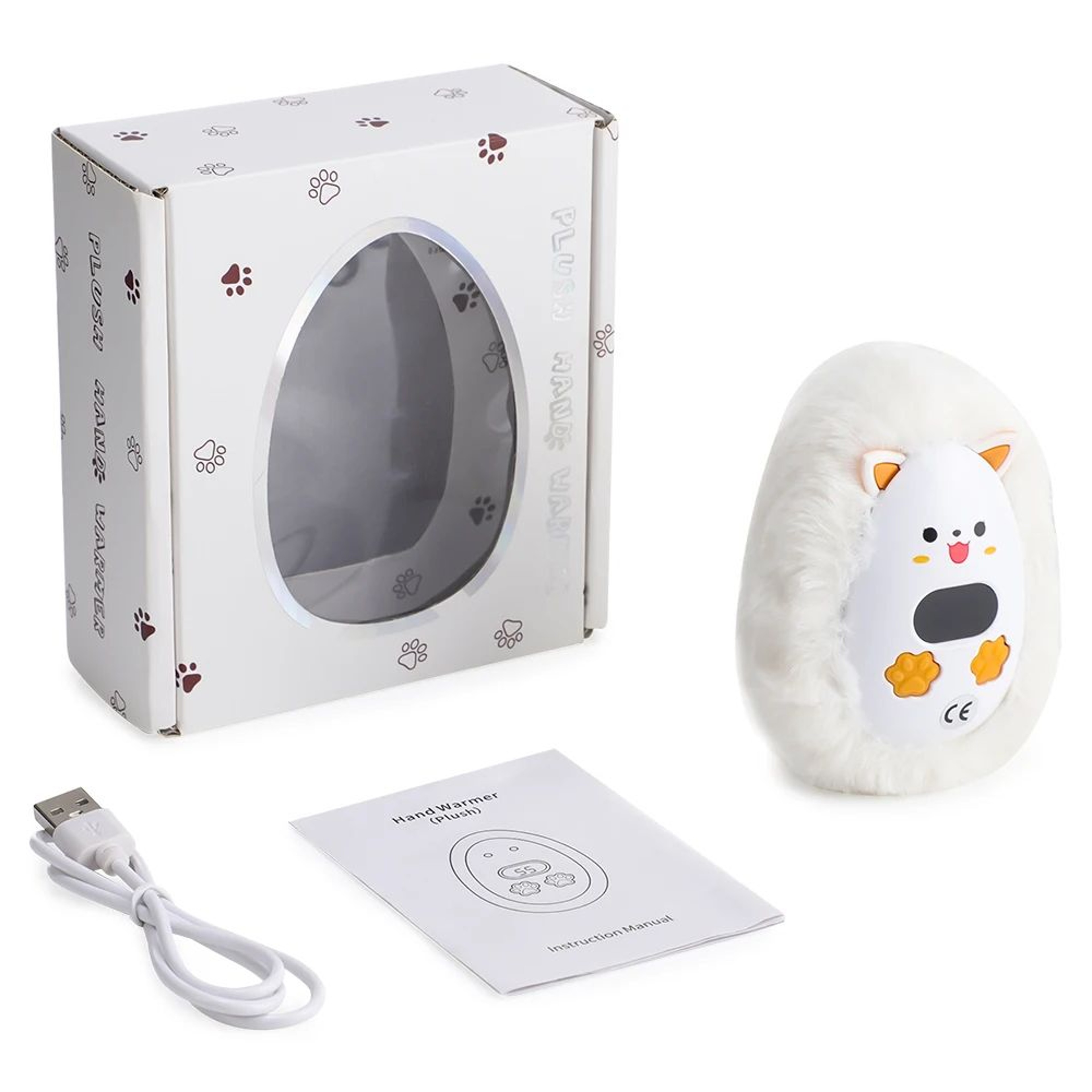 Cute Fox Plush Rechargeable Hand Warmer With 3 Heat Levels 6