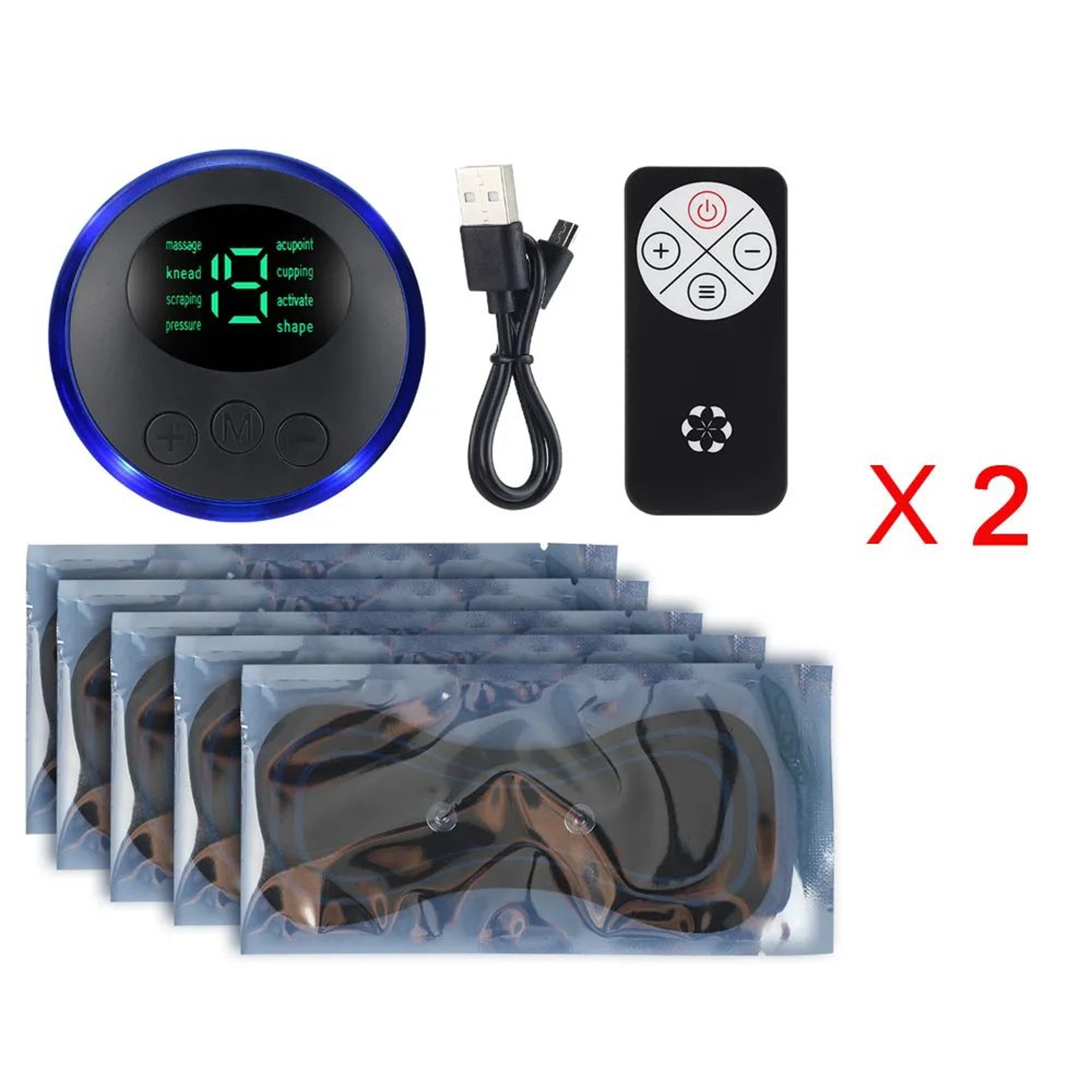 Mini EMS Neck Massage Pad With 8 Modes 19 Intensity Levels And 5 Patches 7