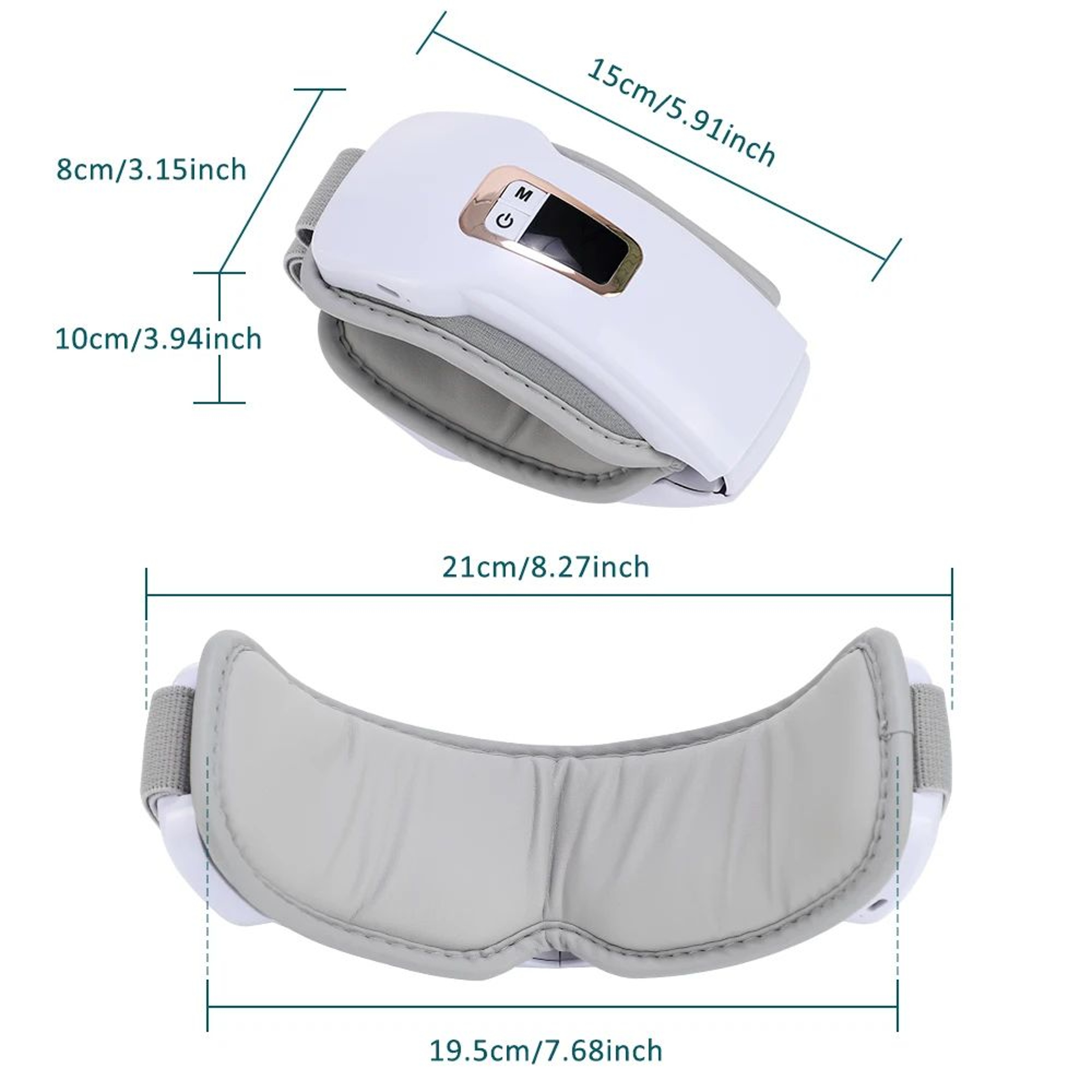 Smart Electric Eye Massager With Heat Air Compression And Bluetooth Music 9