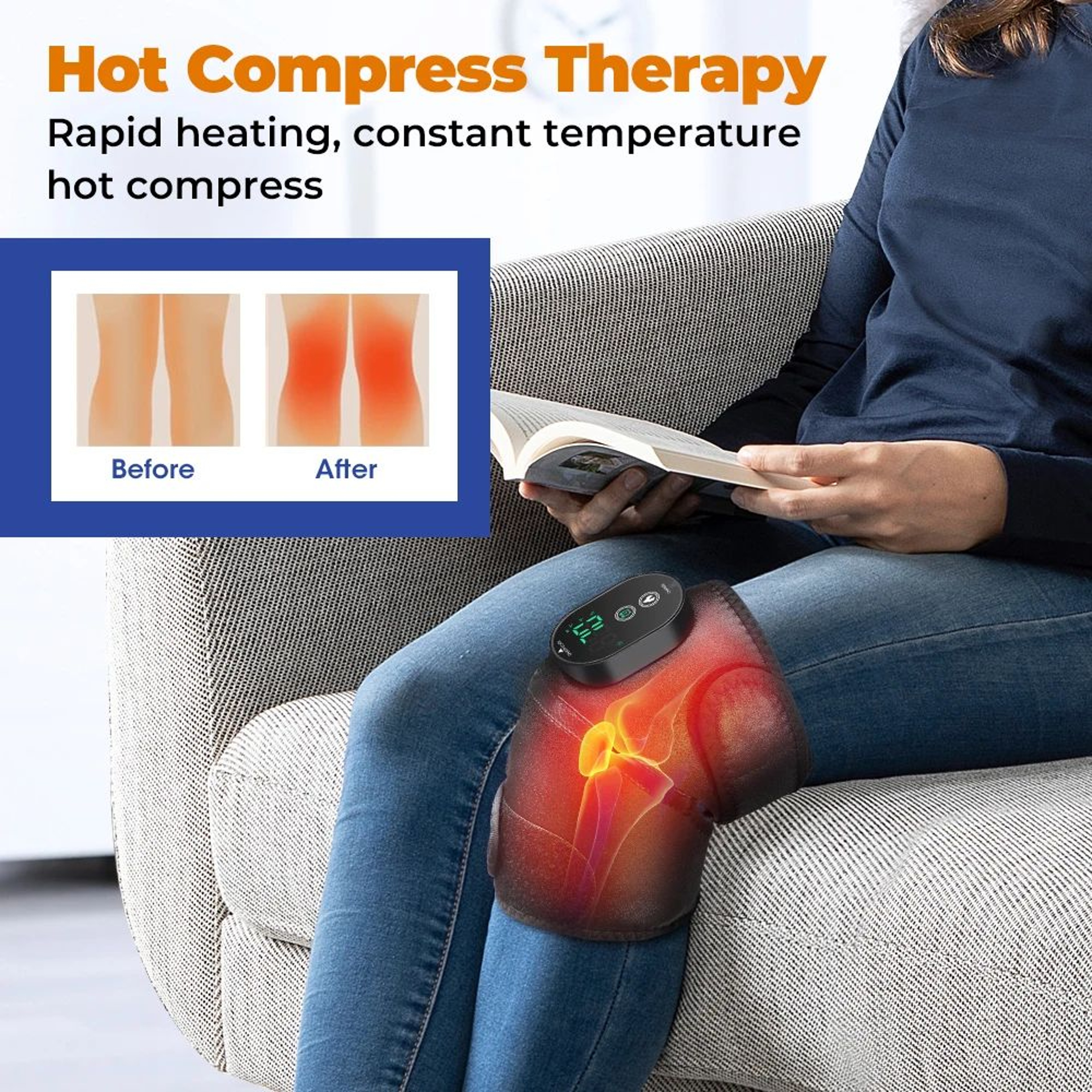 3 In 1 Heated Joint Brace For Knee Shoulder And Elbow 1