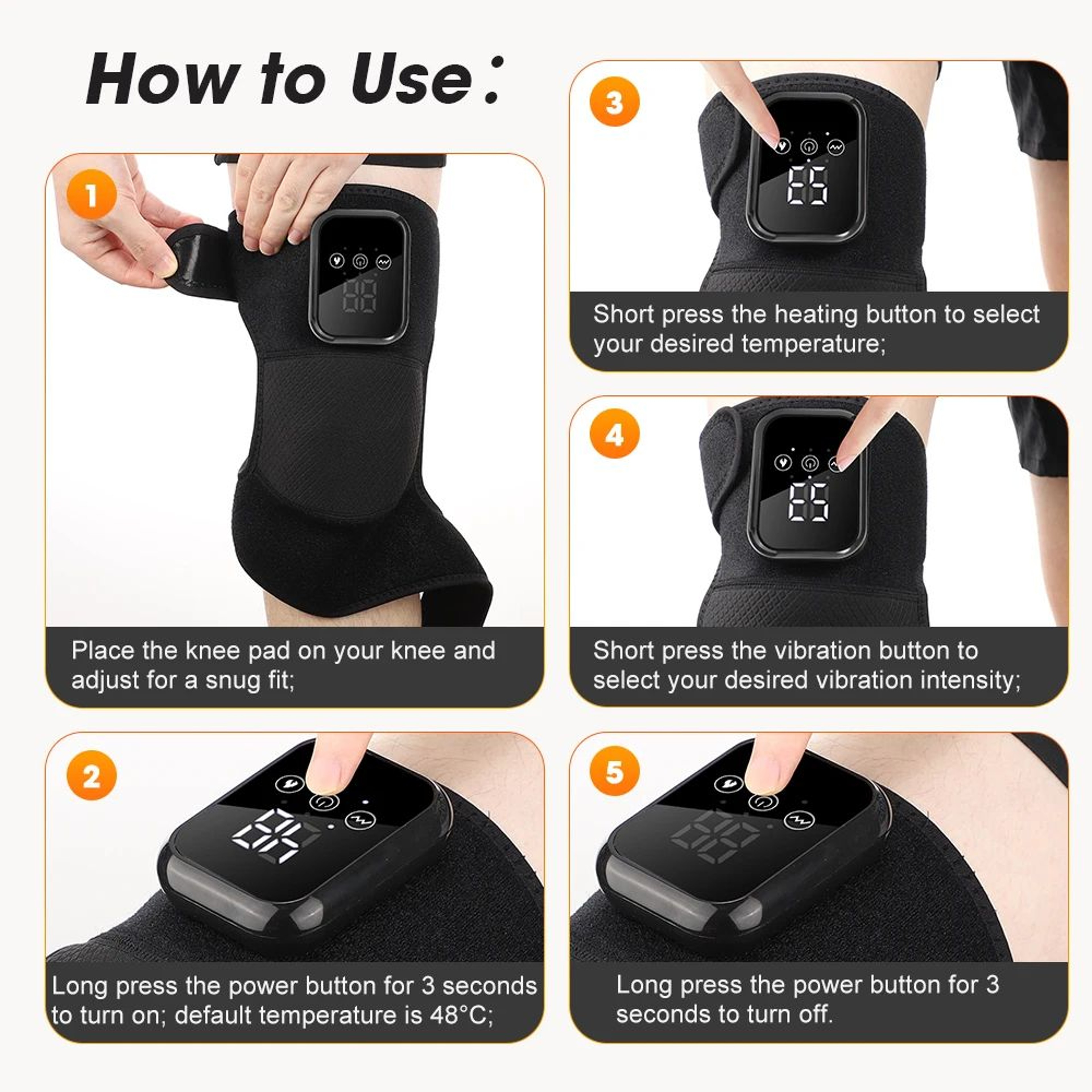 3 In 1 Heated Joint Brace For Knee Shoulder And Elbow 9