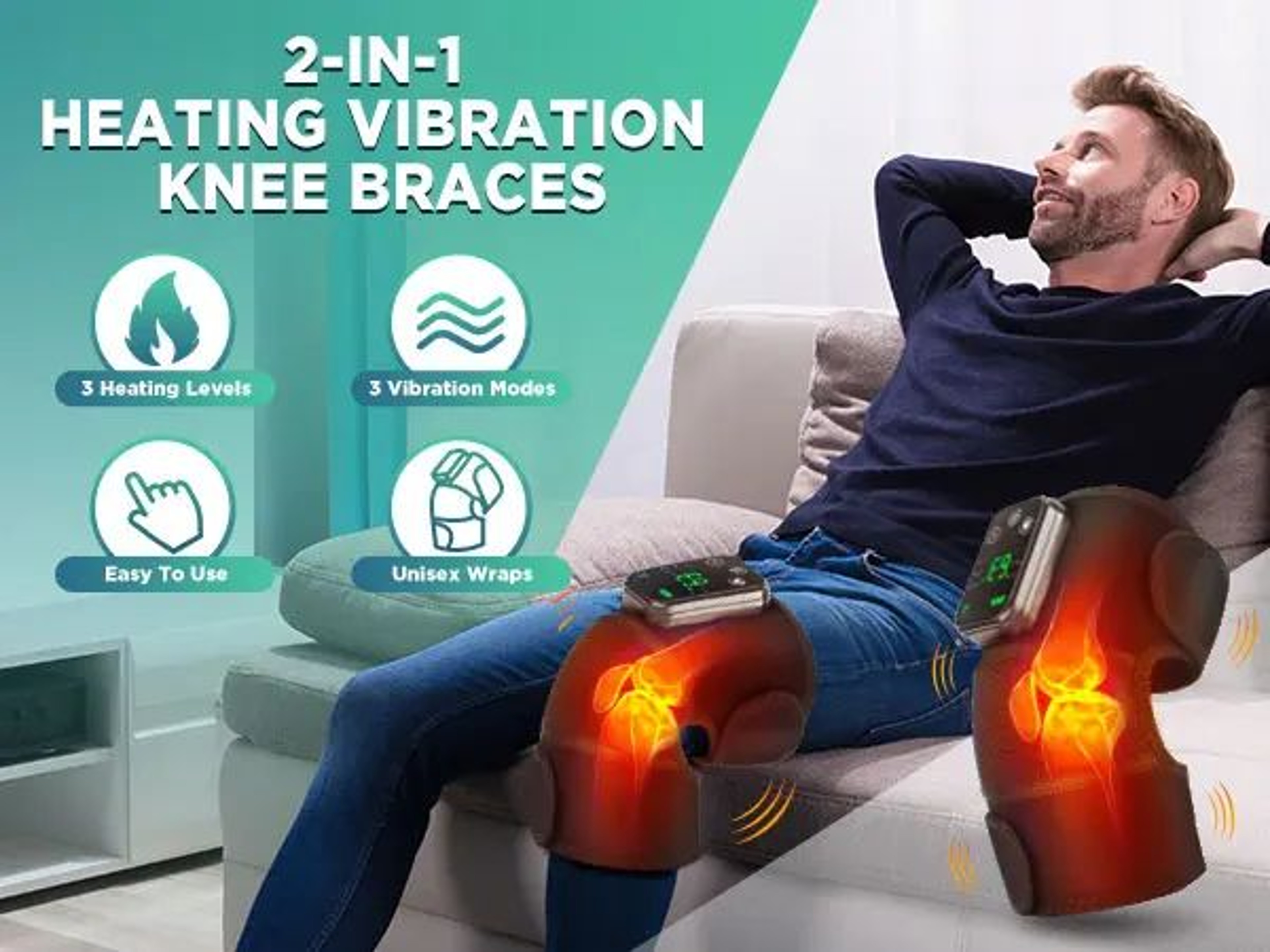 3 In 1 Heated Joint Brace For Knee Shoulder And Elbow 10