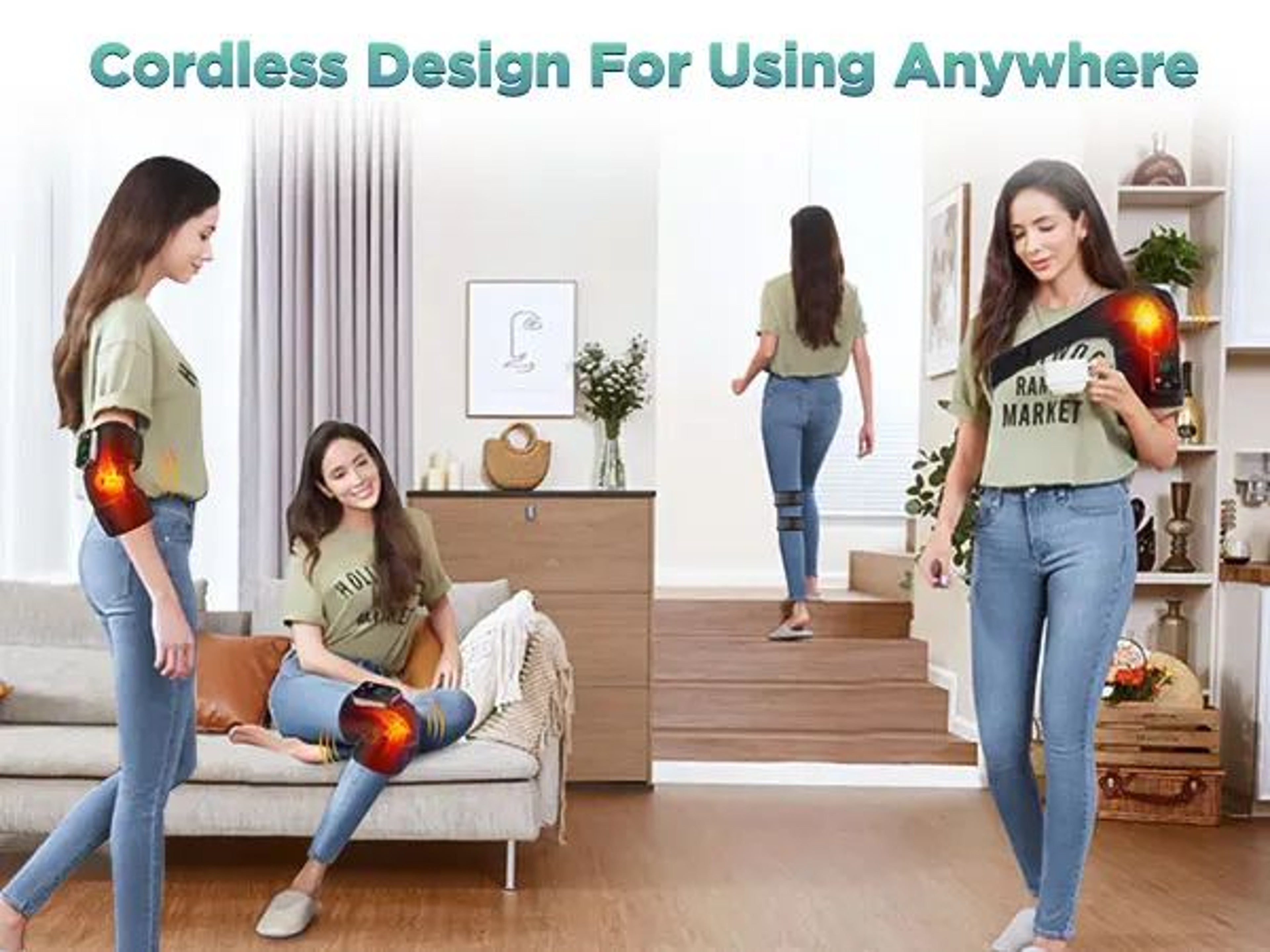 3 In 1 Heated Joint Brace For Knee Shoulder And Elbow 12