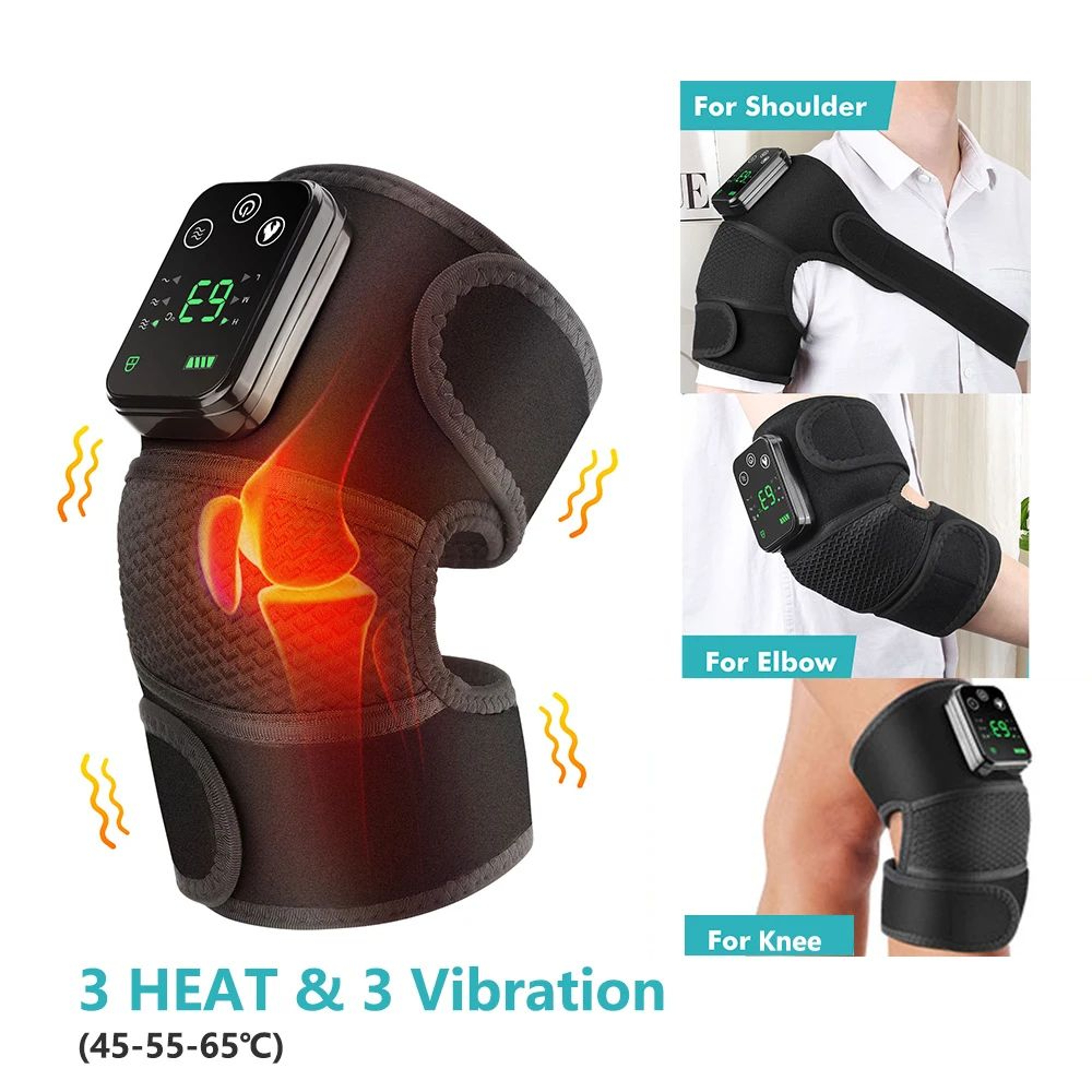 3 In 1 Heated Joint Brace For Knee Shoulder And Elbow 18