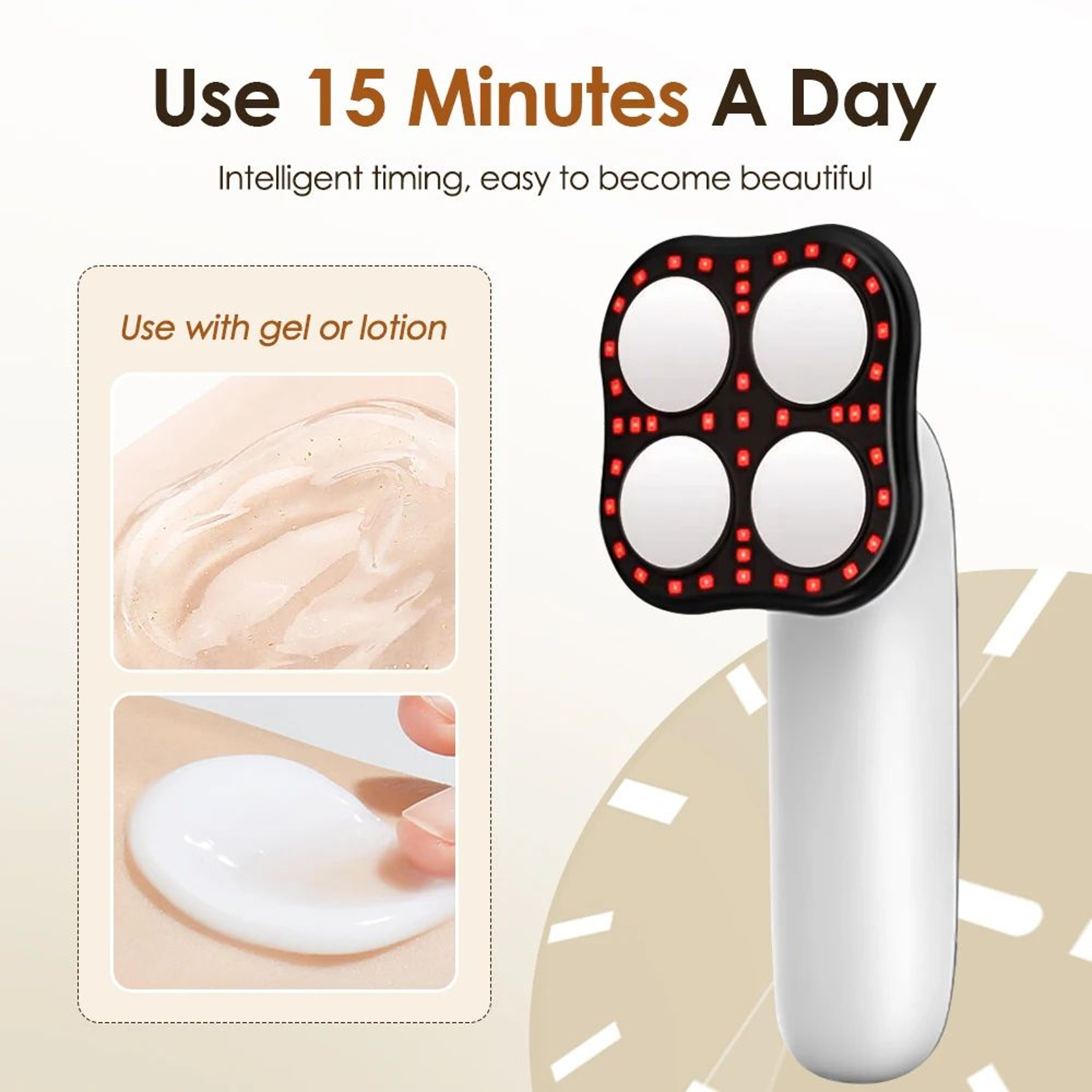 Cordless Vibrating Body Sculpting Massager With Slimming Gel Kit 10