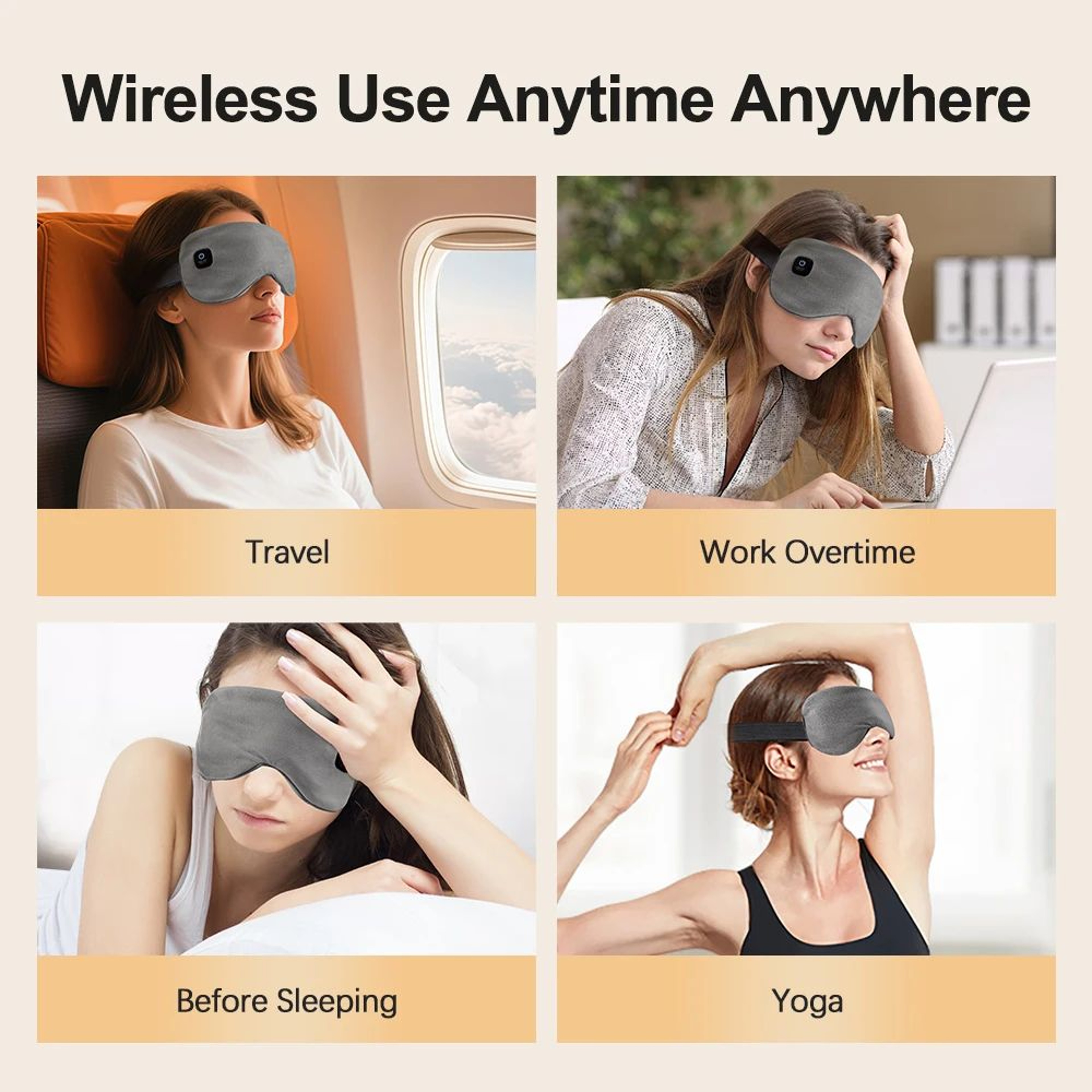 Heated Eye Mask For Dry Eyes With Warm Compress And Blackout Design 3