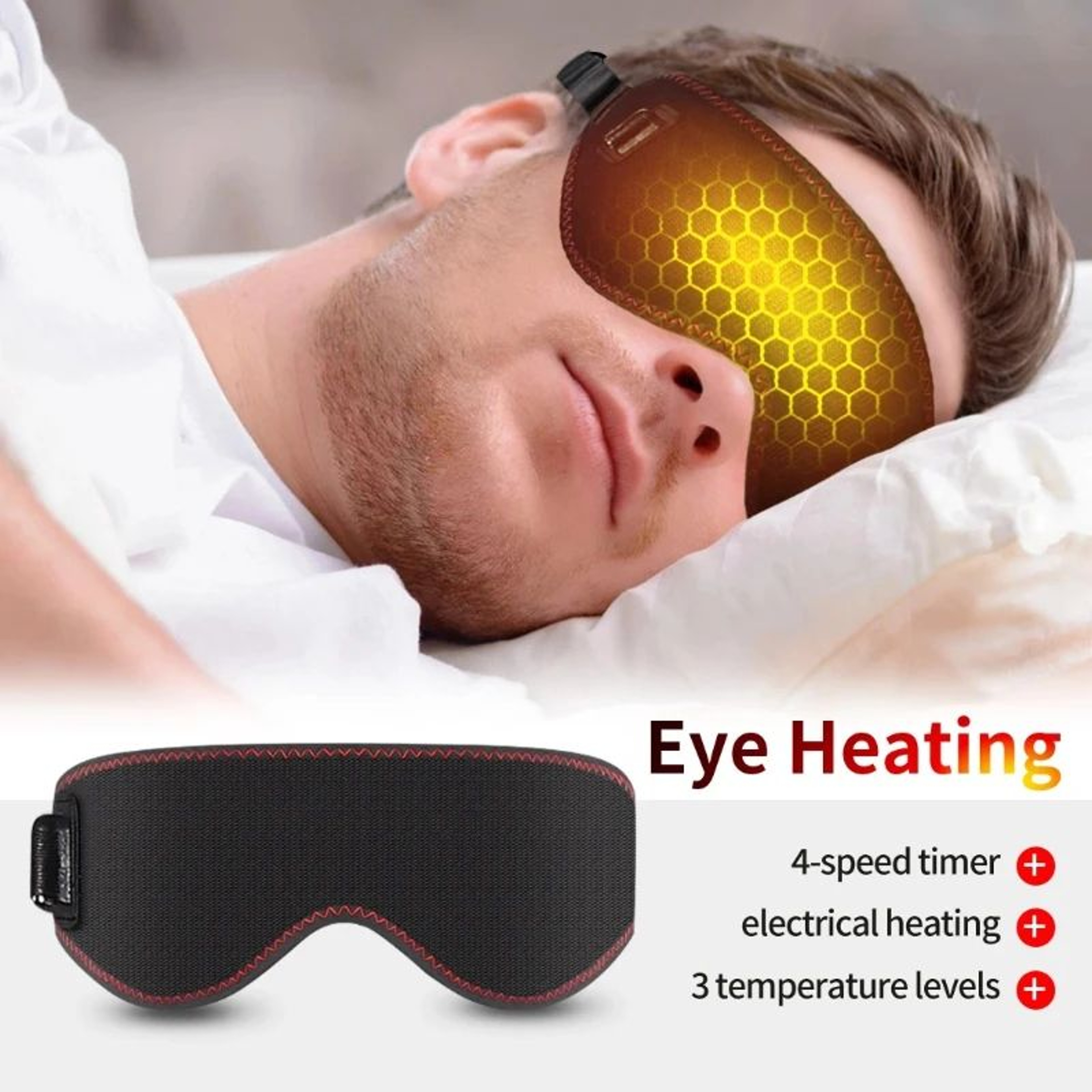 Electric Heated Eye Mask With 3 Temperature Levels 2