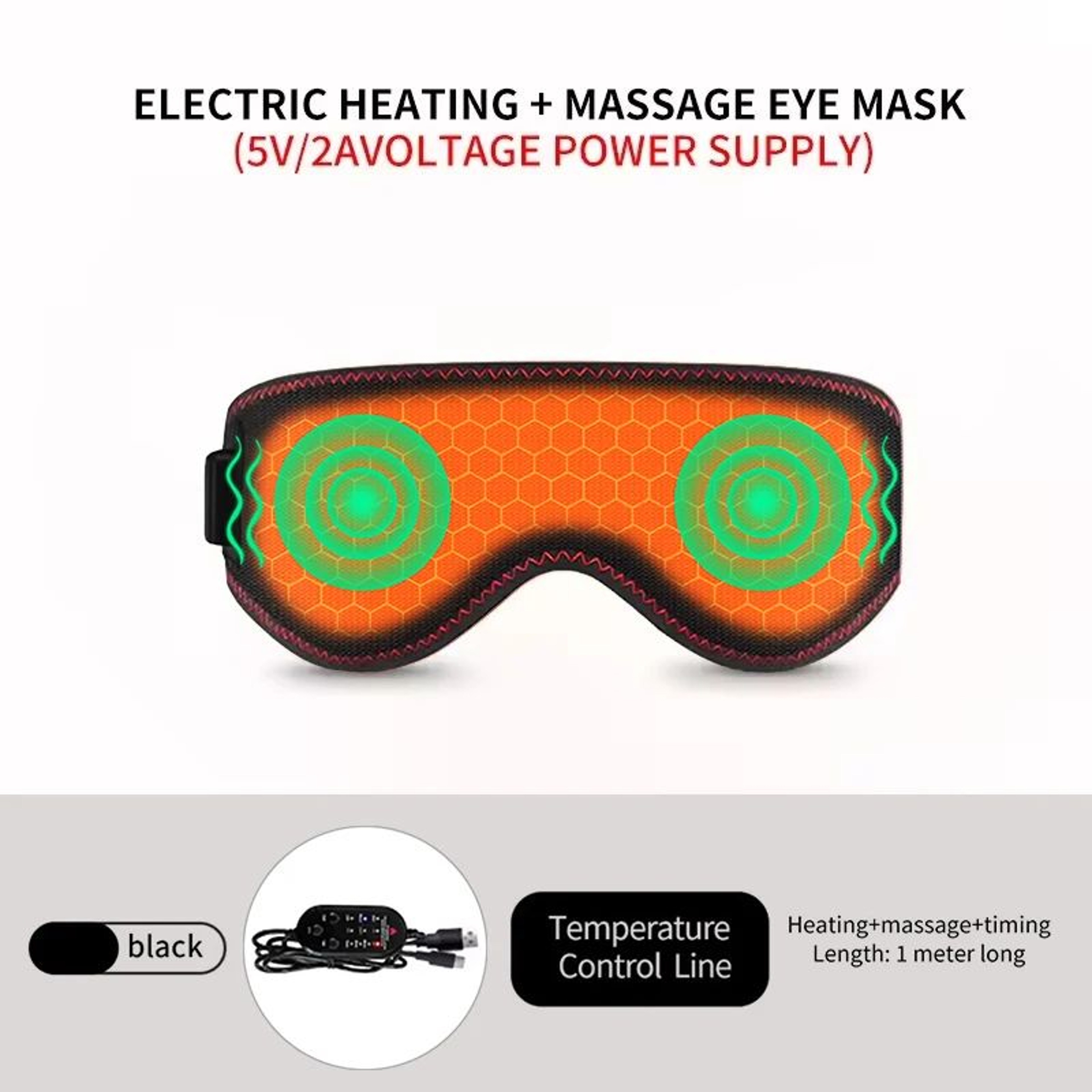 Electric Heated Eye Mask With 3 Temperature Levels 7