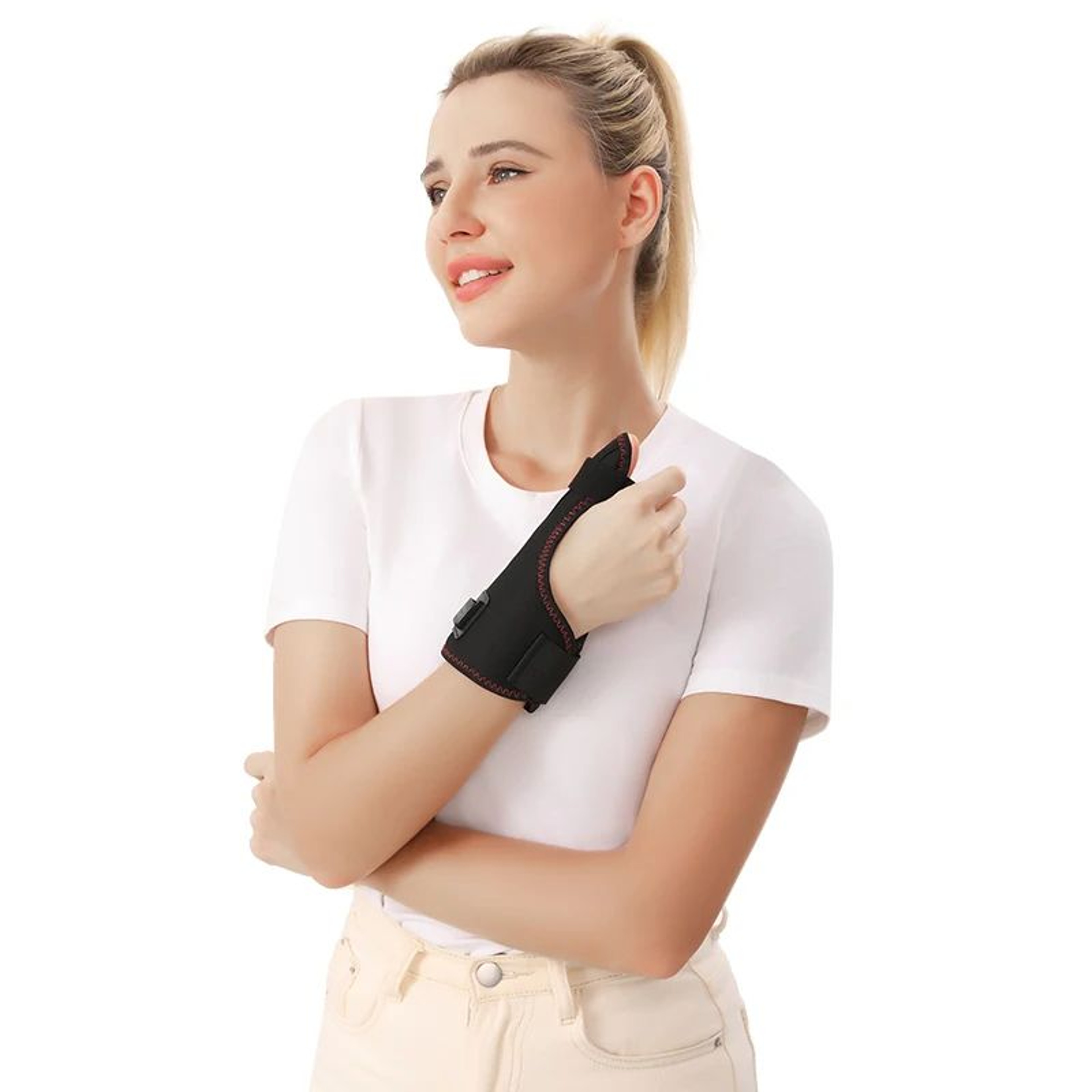 Electric Heated Thumb And Wrist Support Brace With Massage 9