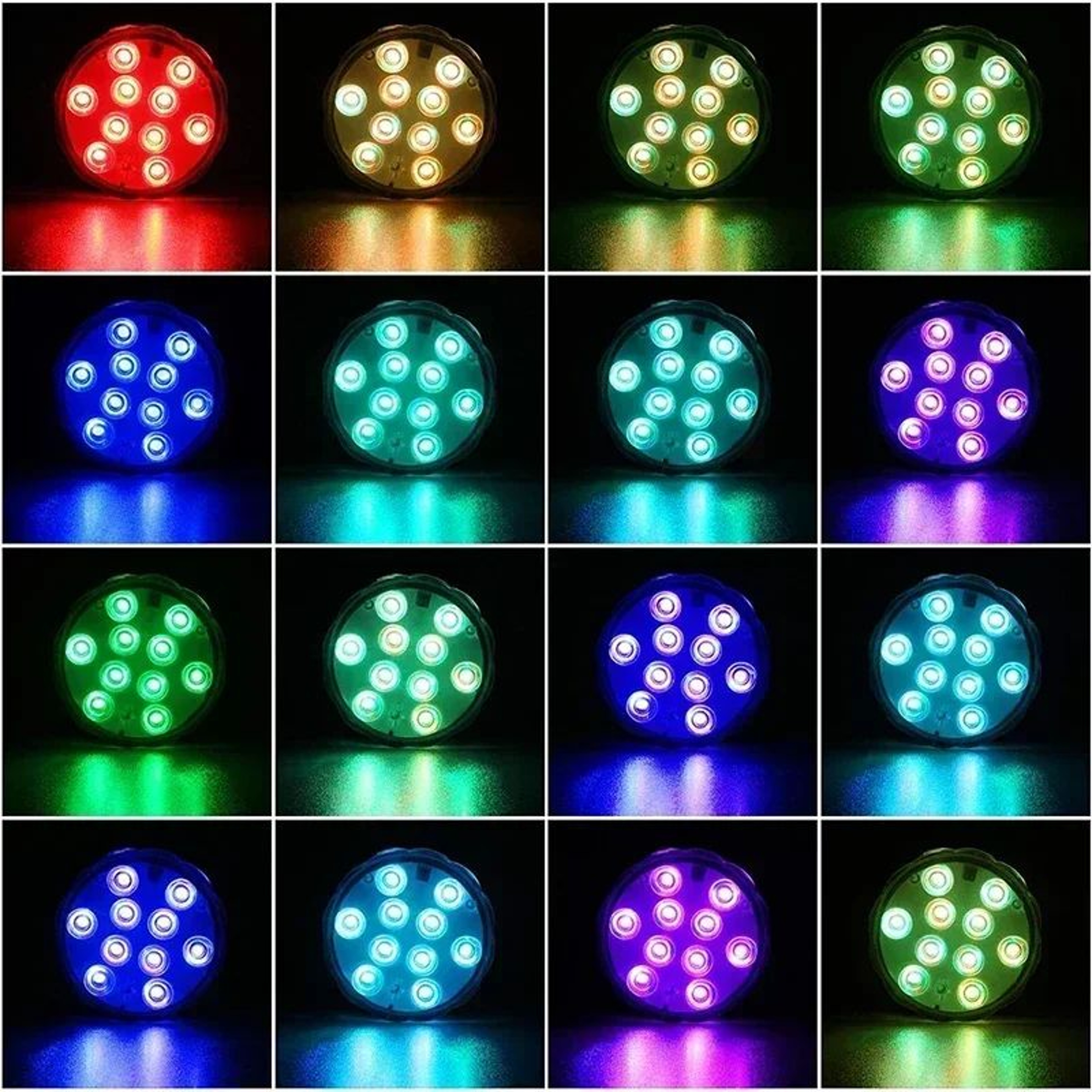 RGB LED Submersible Underwater Light 16 Color Waterproof Decorative Lamp 1