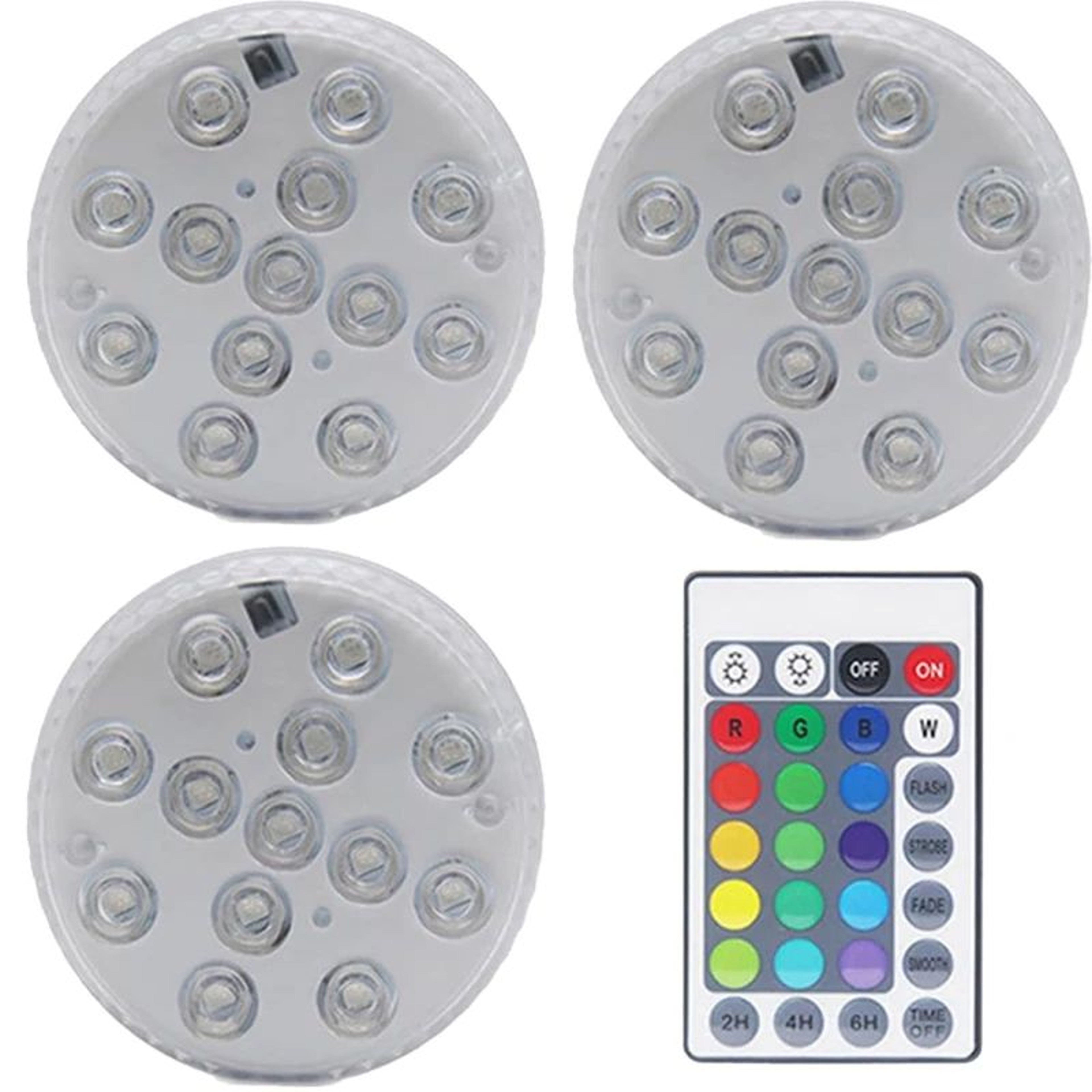 13 LED RGB Submersible Underwater Light IP68 Waterproof Aquarium Lamp 8