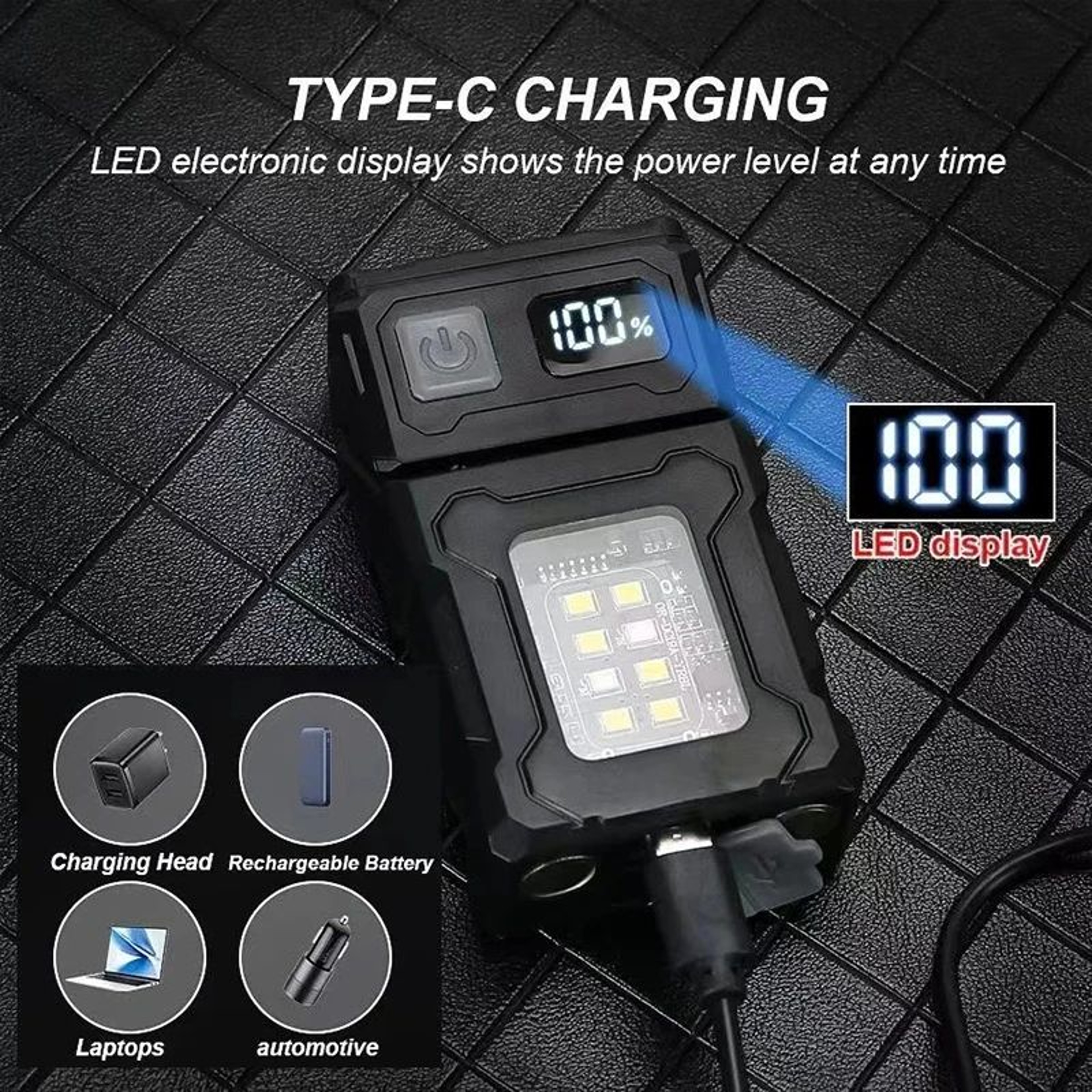 Mini Super Bright LED Flashlight Rechargeable Multifunction Pocket Torch 7