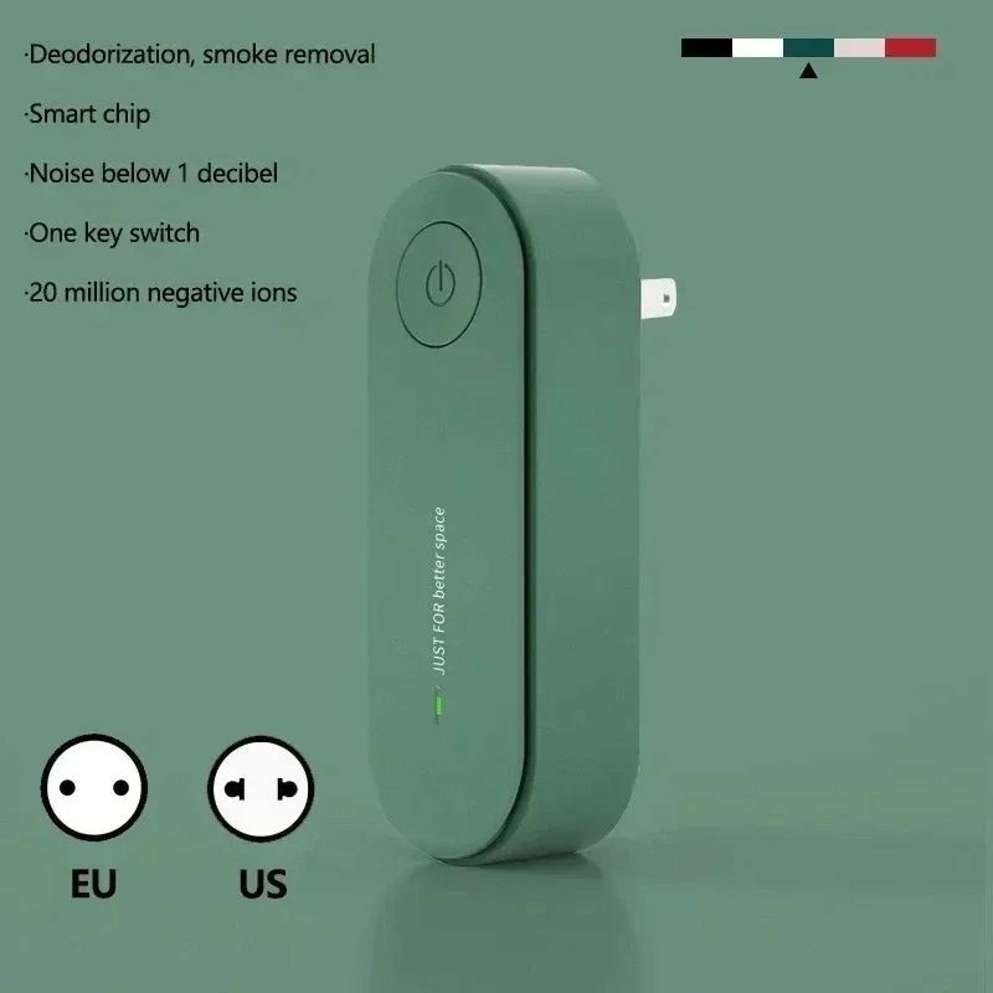 Portable Plug In Negative Ion Air Purifier For Home And Office 5