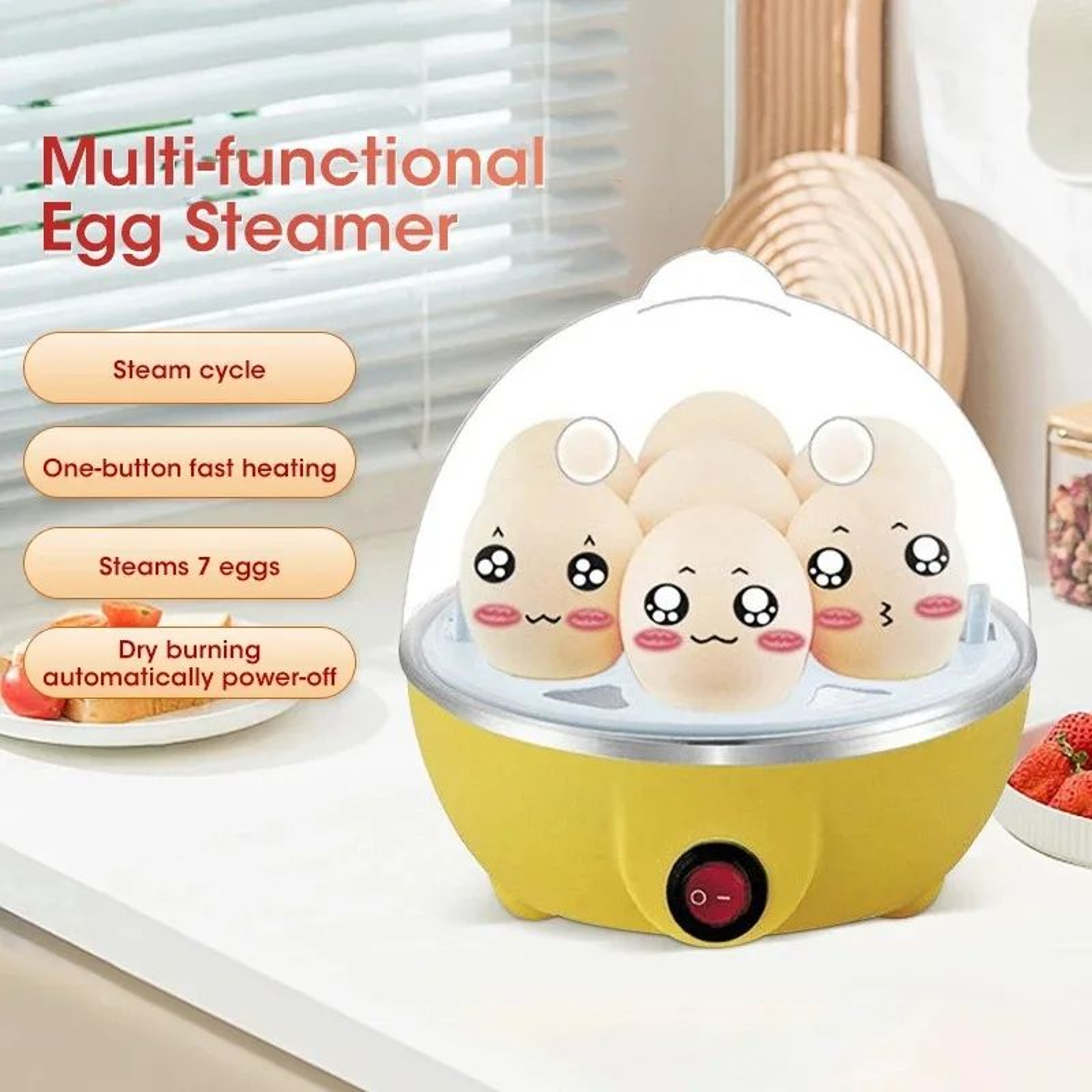 Automatic 7 Egg Electric Cooker With Auto Shut Off 1