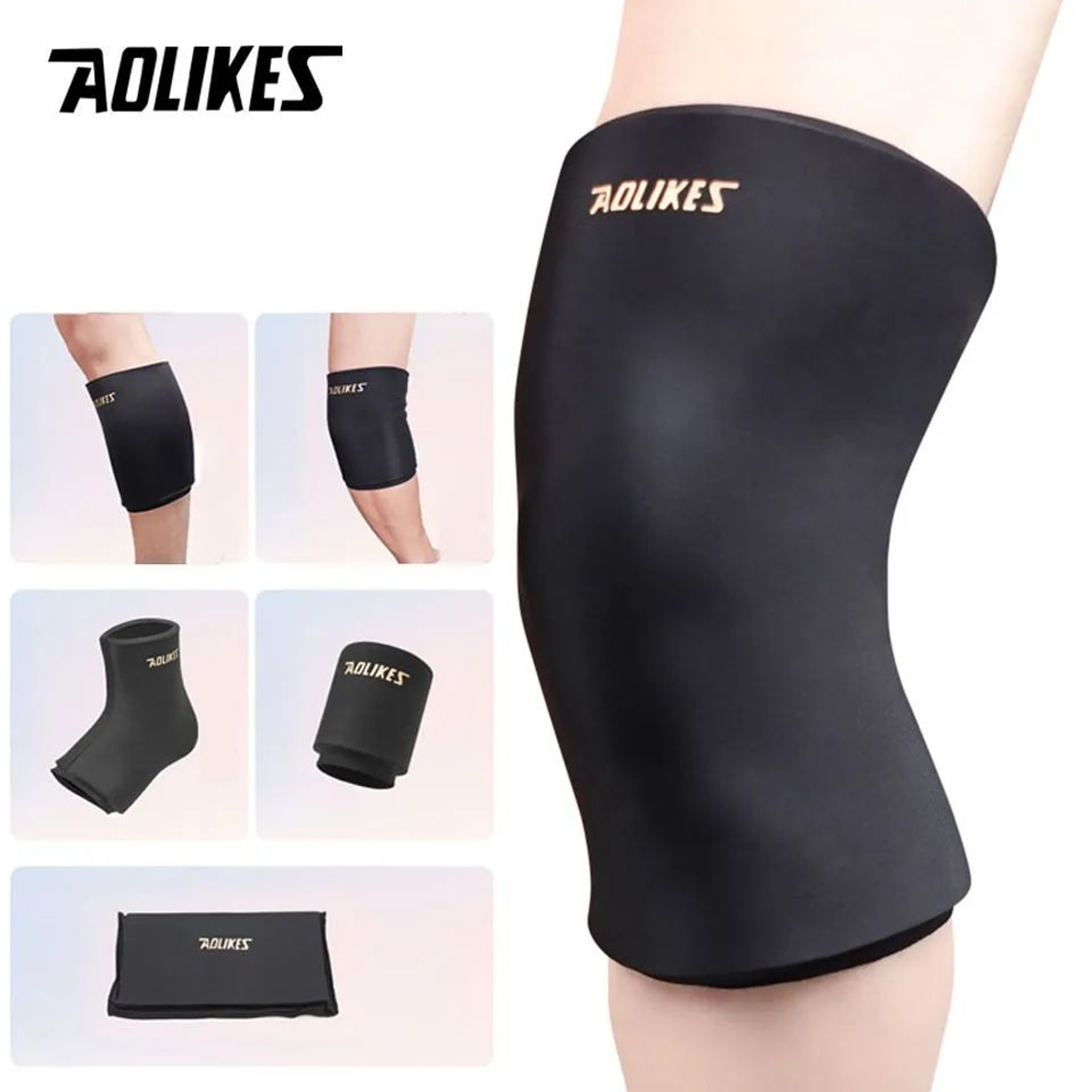 AOLIKES Hot And Cold Gel Knee Sleeve For Pain Relief 0