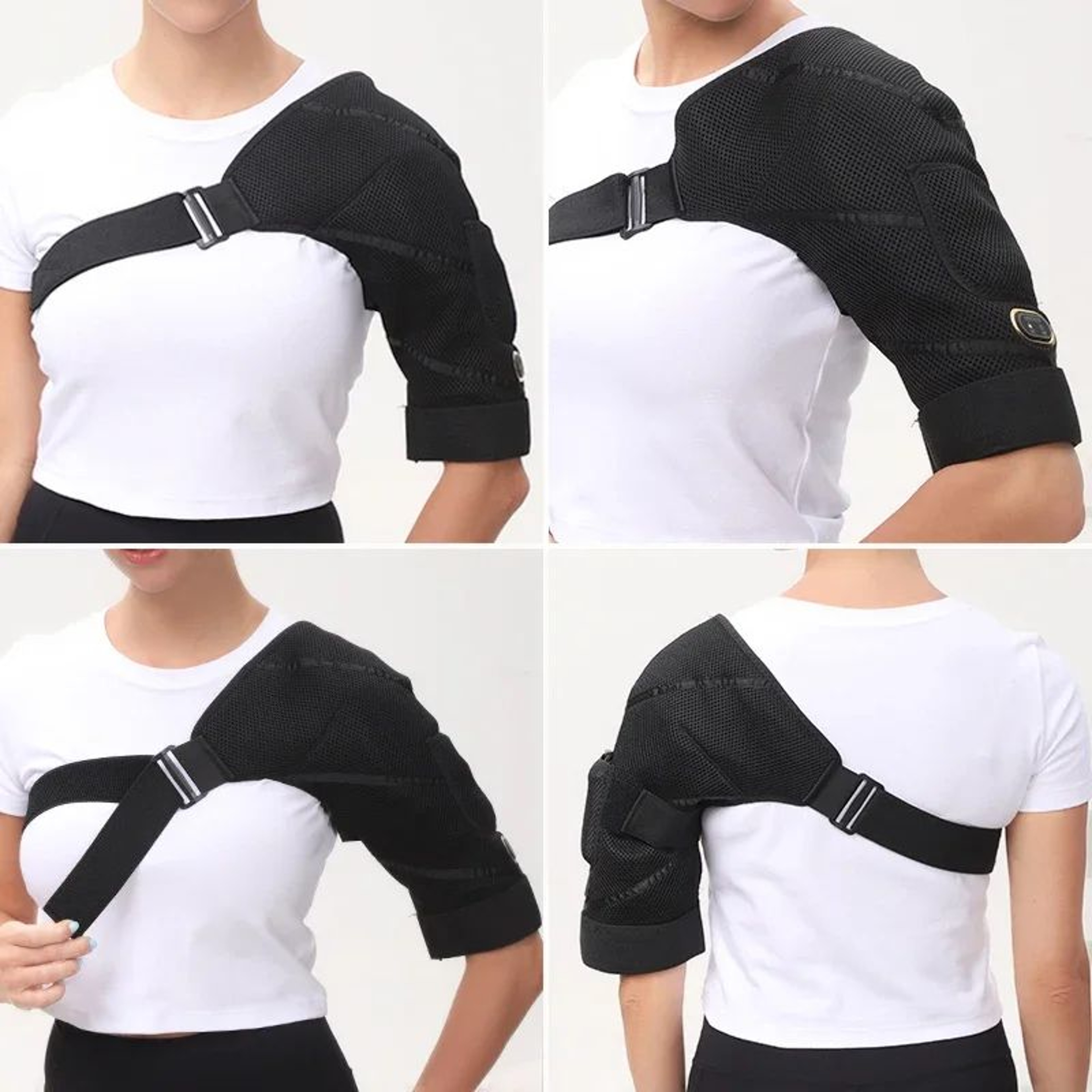 Electric Heated Shoulder Brace With Massage And 3 Heat Levels 4