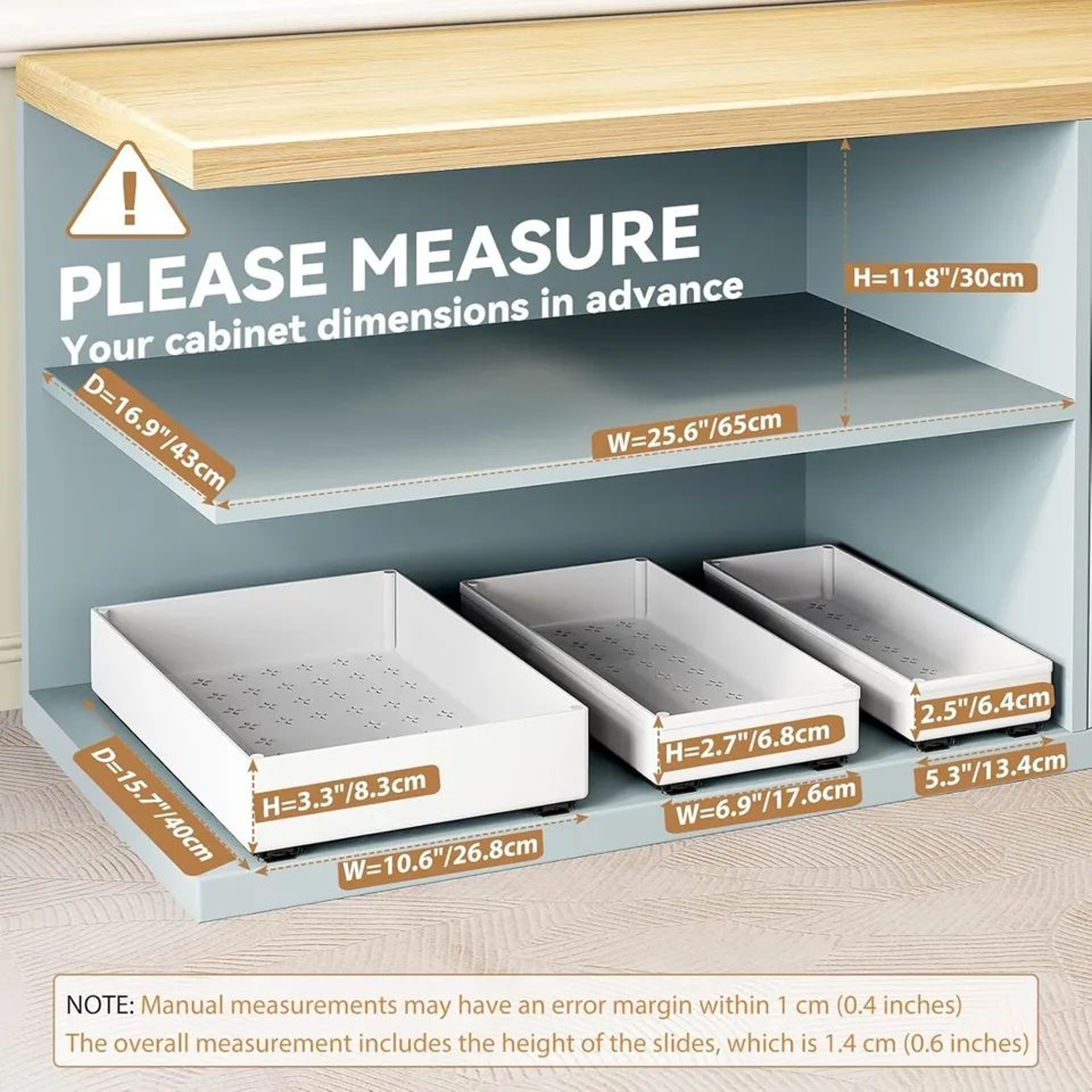 Pull Out Cabinet Organizer Drawer With Sliding Storage Tray 3